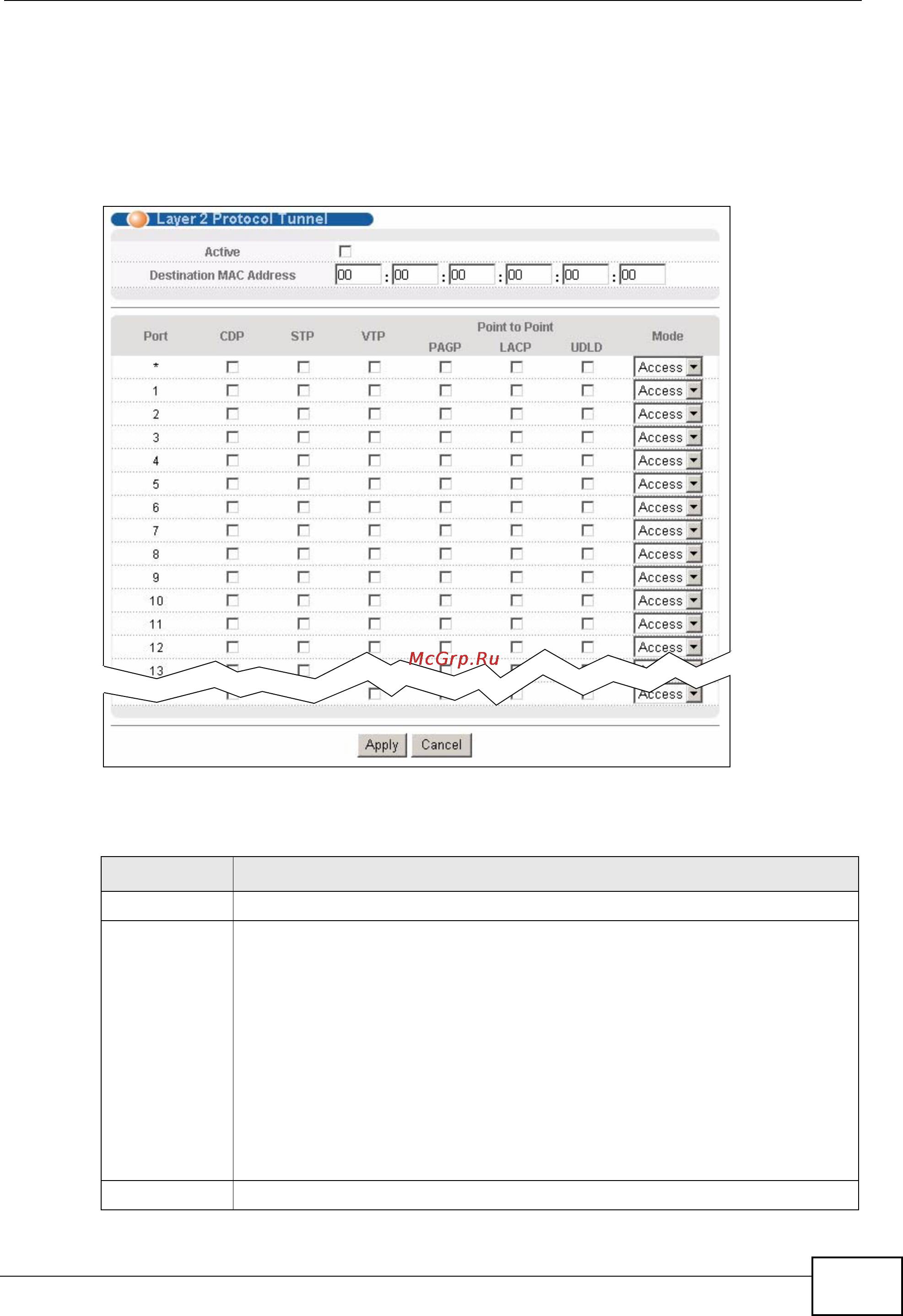 Zyxel MES-3728 [271/388] Configuring layer 2 protocol tunneling