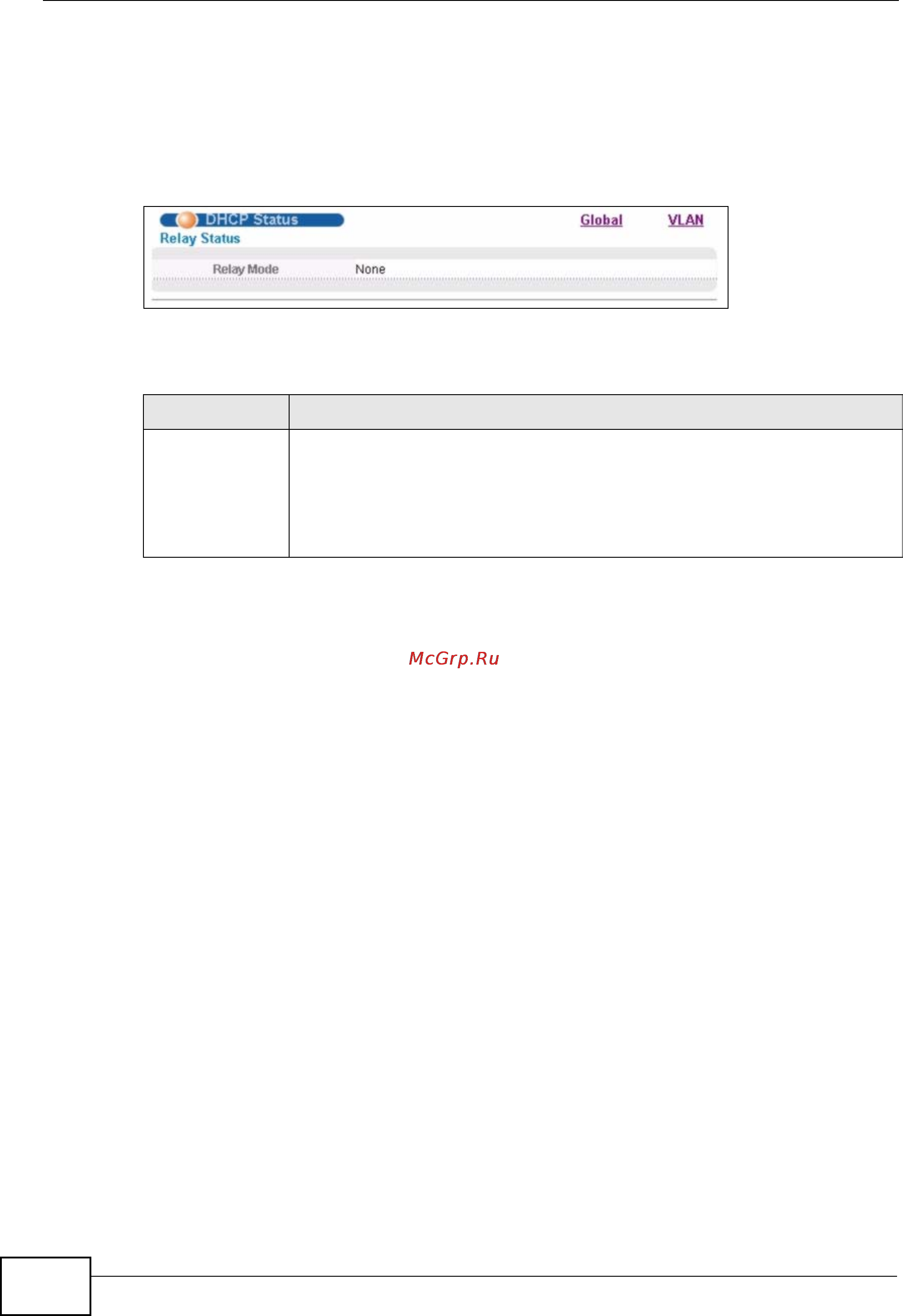 Zyxel MES-3728 [288/388] Dhcp status