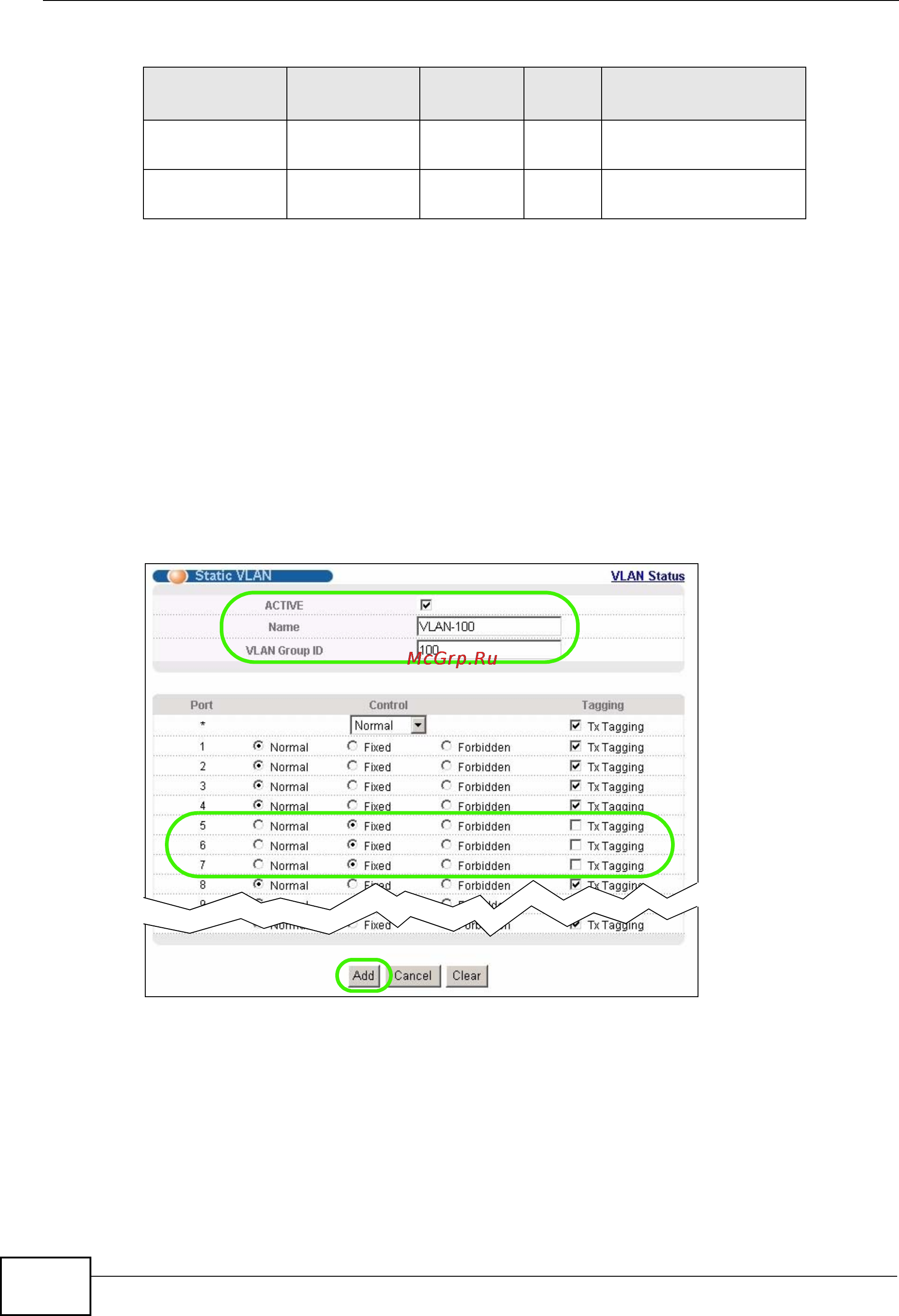Zyxel MES-3728 [64/388] Figure 26 tutorial create a vlan and add ports to it