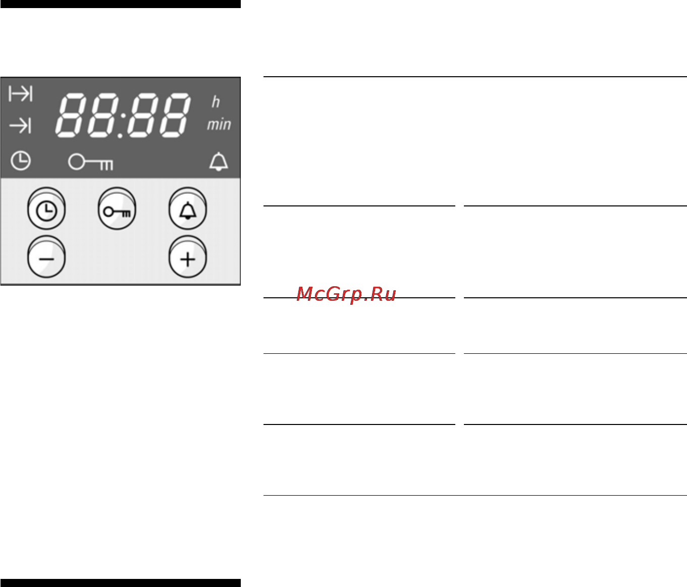 Siemens HB 33L.50 [10/63] Дисплей и кнопки управления