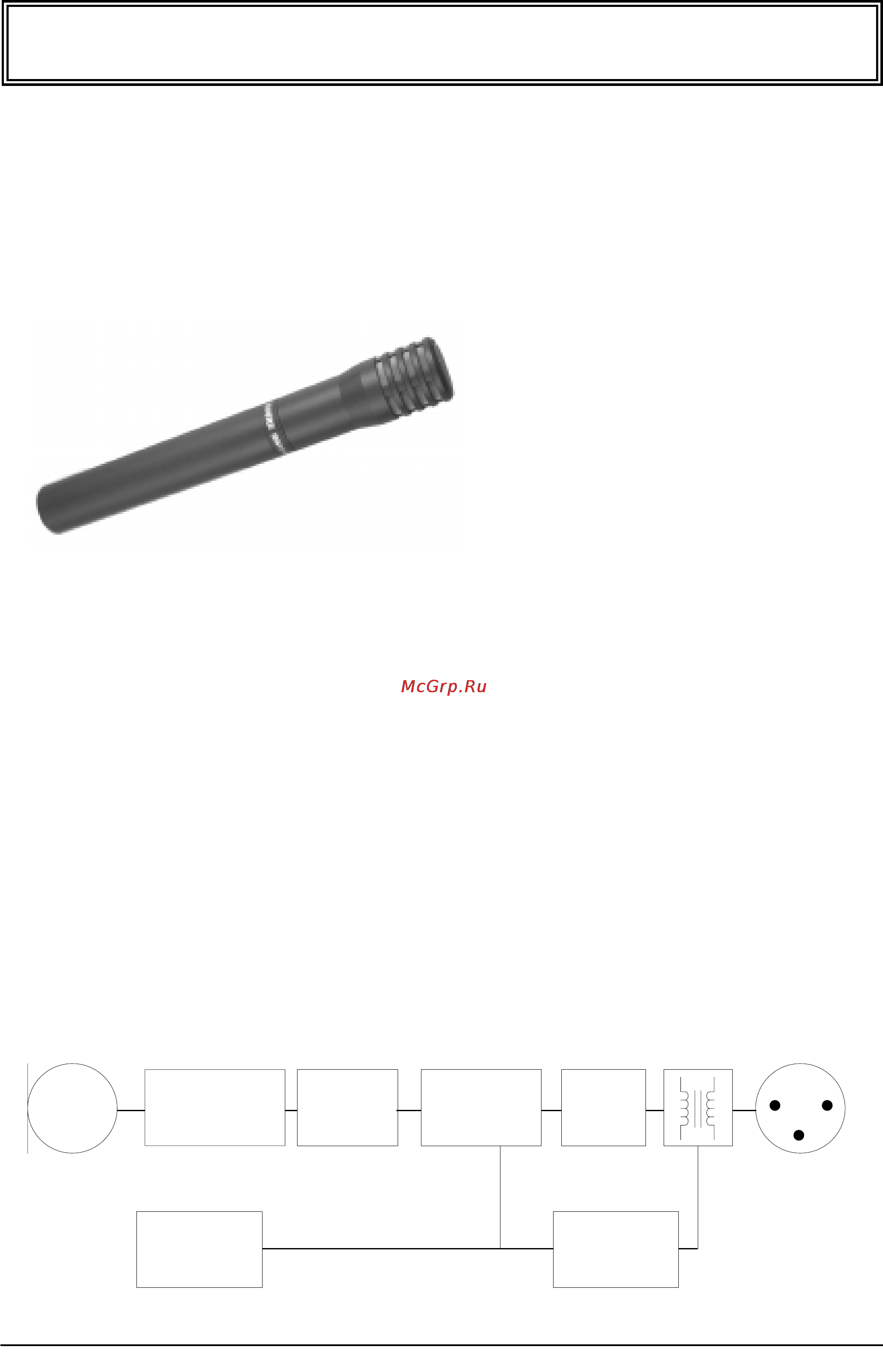 Shure SM94 Инструкция по эксплуатации онлайн