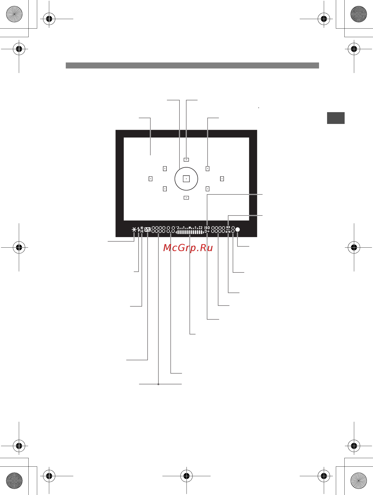 Canon EOS 550D Body Kit [19/258] Информация в видоискателе