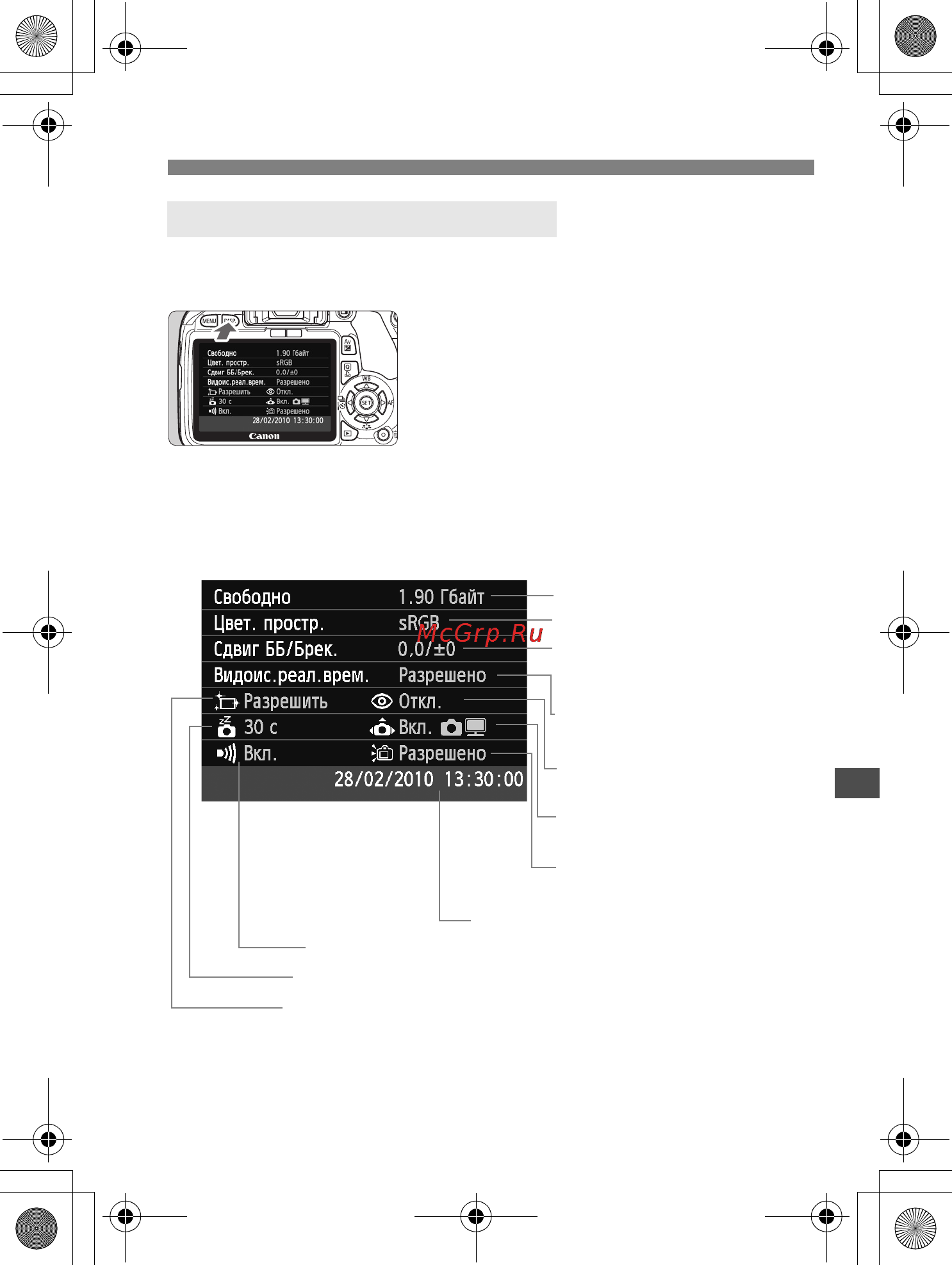 Canon EOS 550D EF-S 18-135 f/3.5-5.6 IS [143/258] B проверка настроек камеры