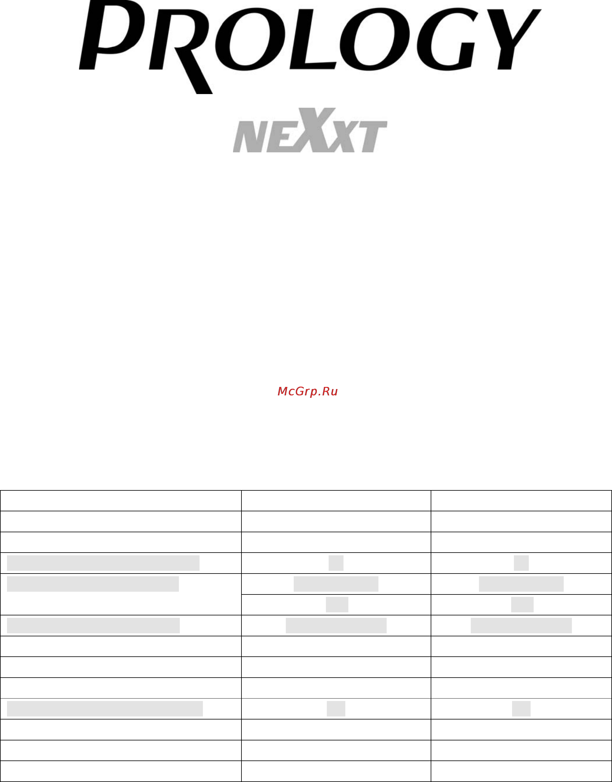 Prology NX-6.2 MkIII Инструкция по эксплуатации онлайн