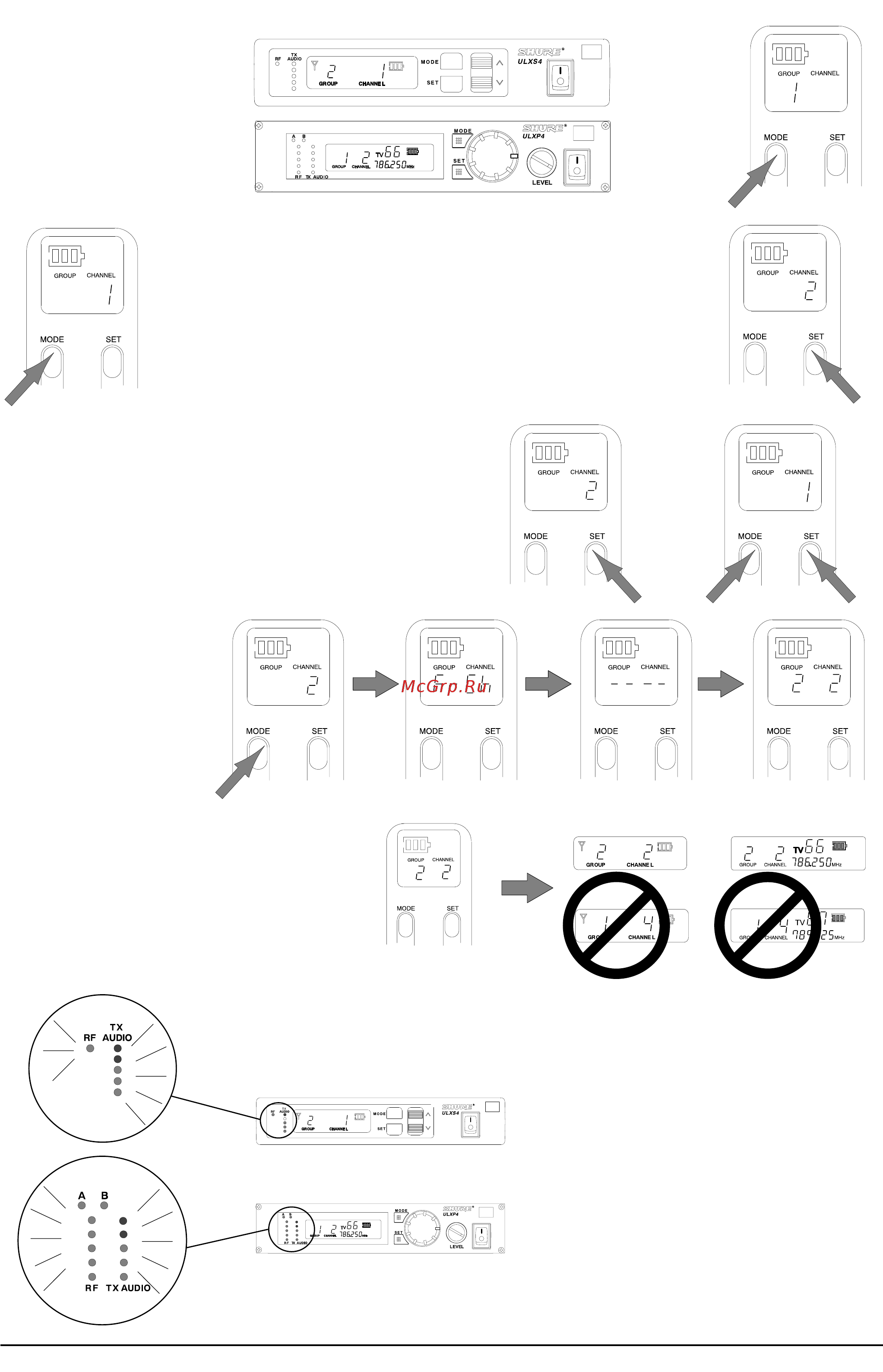 Shure Ulxp24/Beta 87a [9/19] Shure ulx руководство пользователя 9