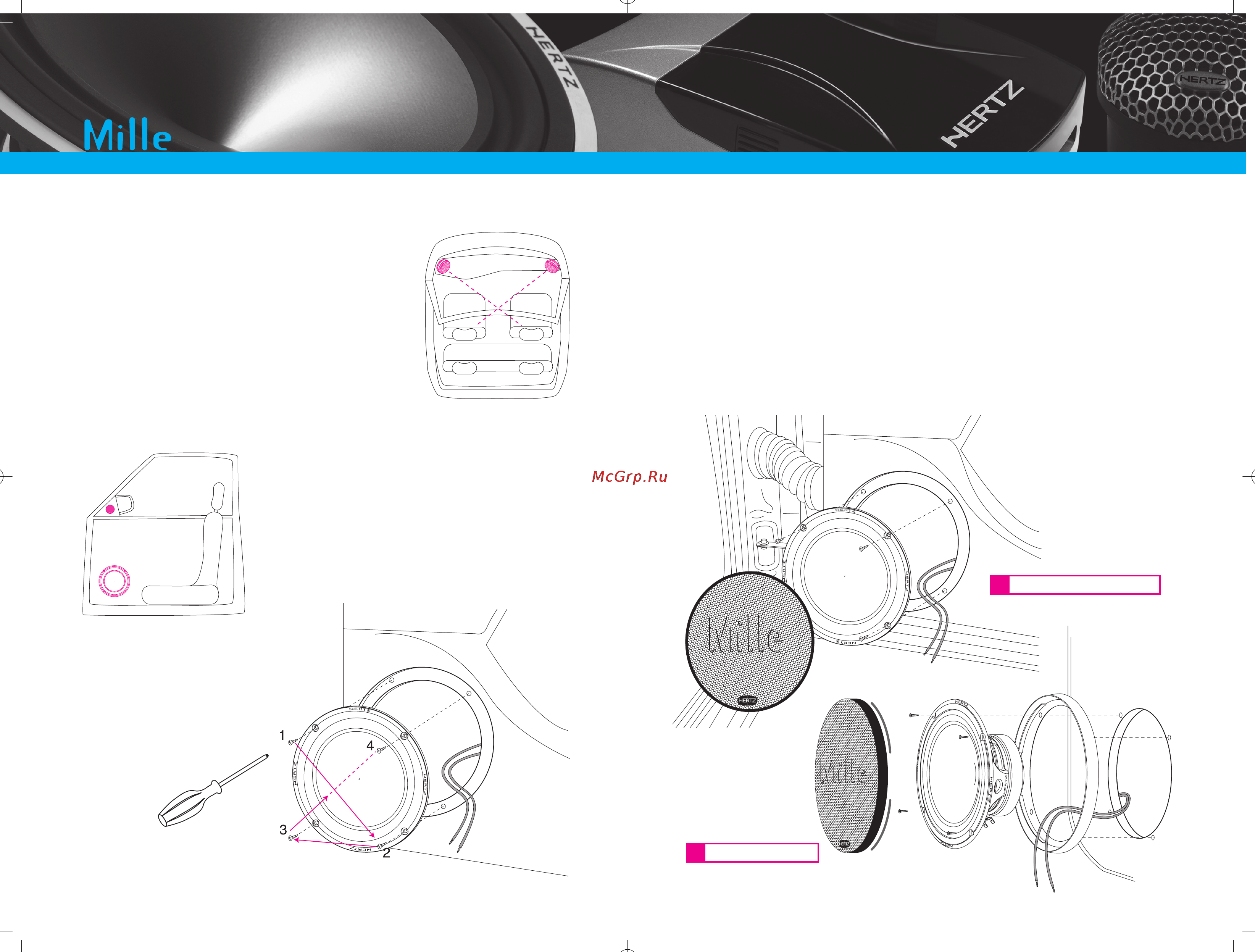 Hertz ML 165 [6/26] Installation patterns