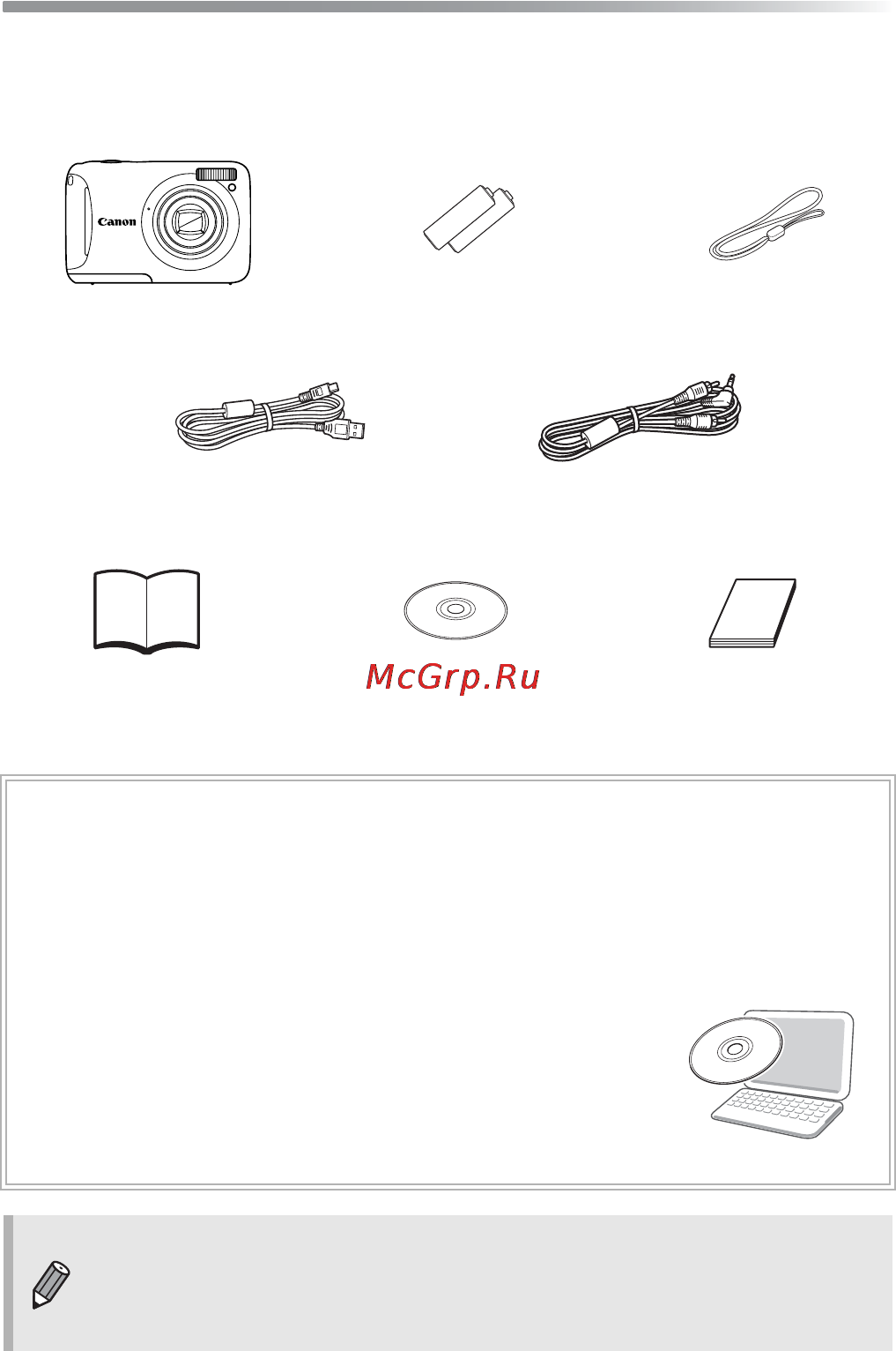 Canon PowerShot A495 Silver [2/36] Проверка комплектности