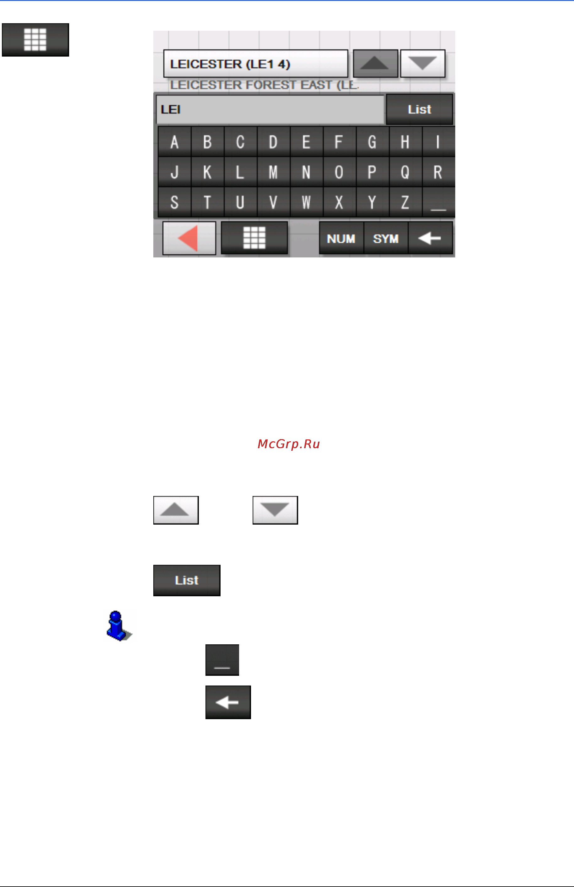 Sony NV-U50T [11/96] Character keyboard