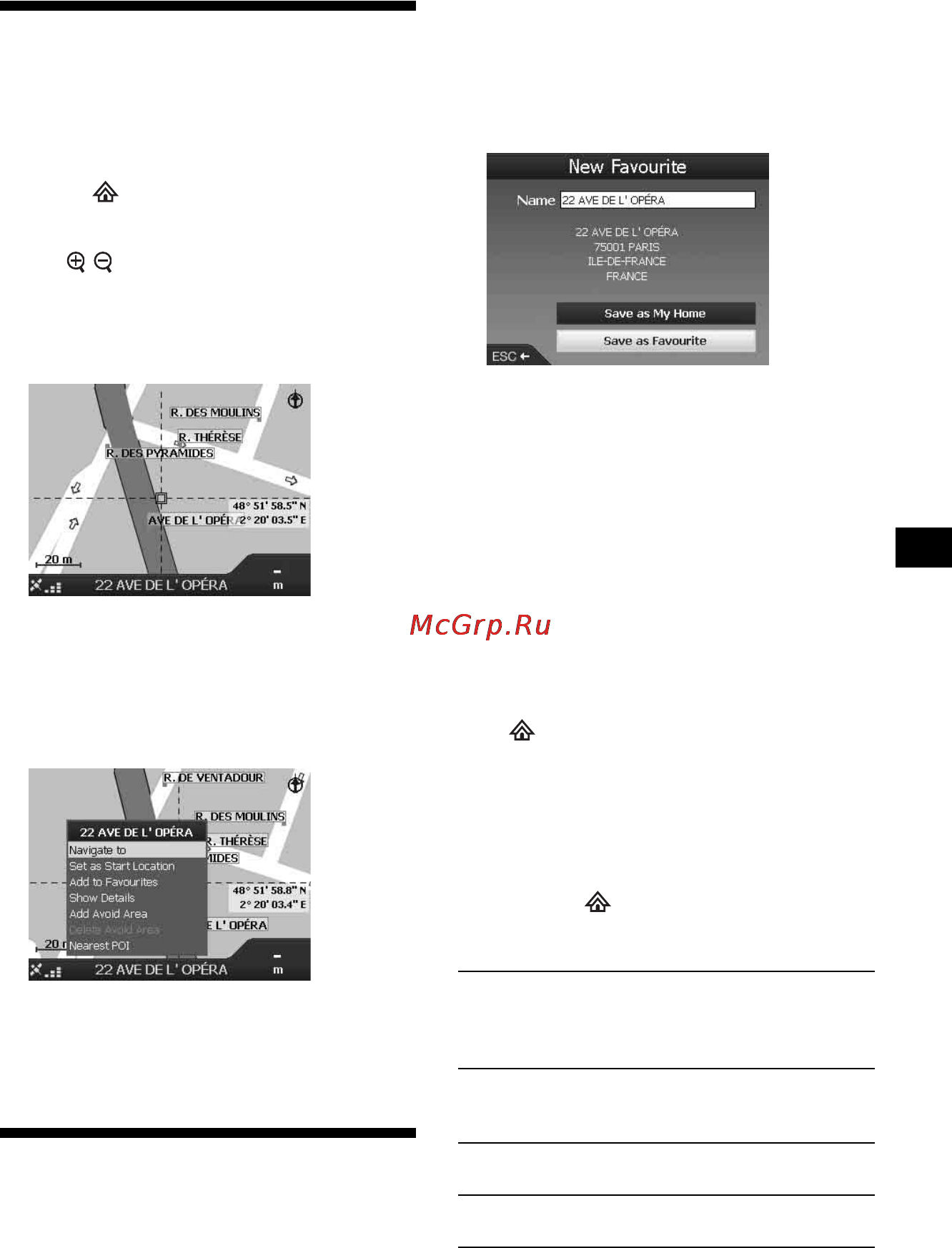 Sony NVX-P1 [15/204] Setting the destination from the 2d map display
