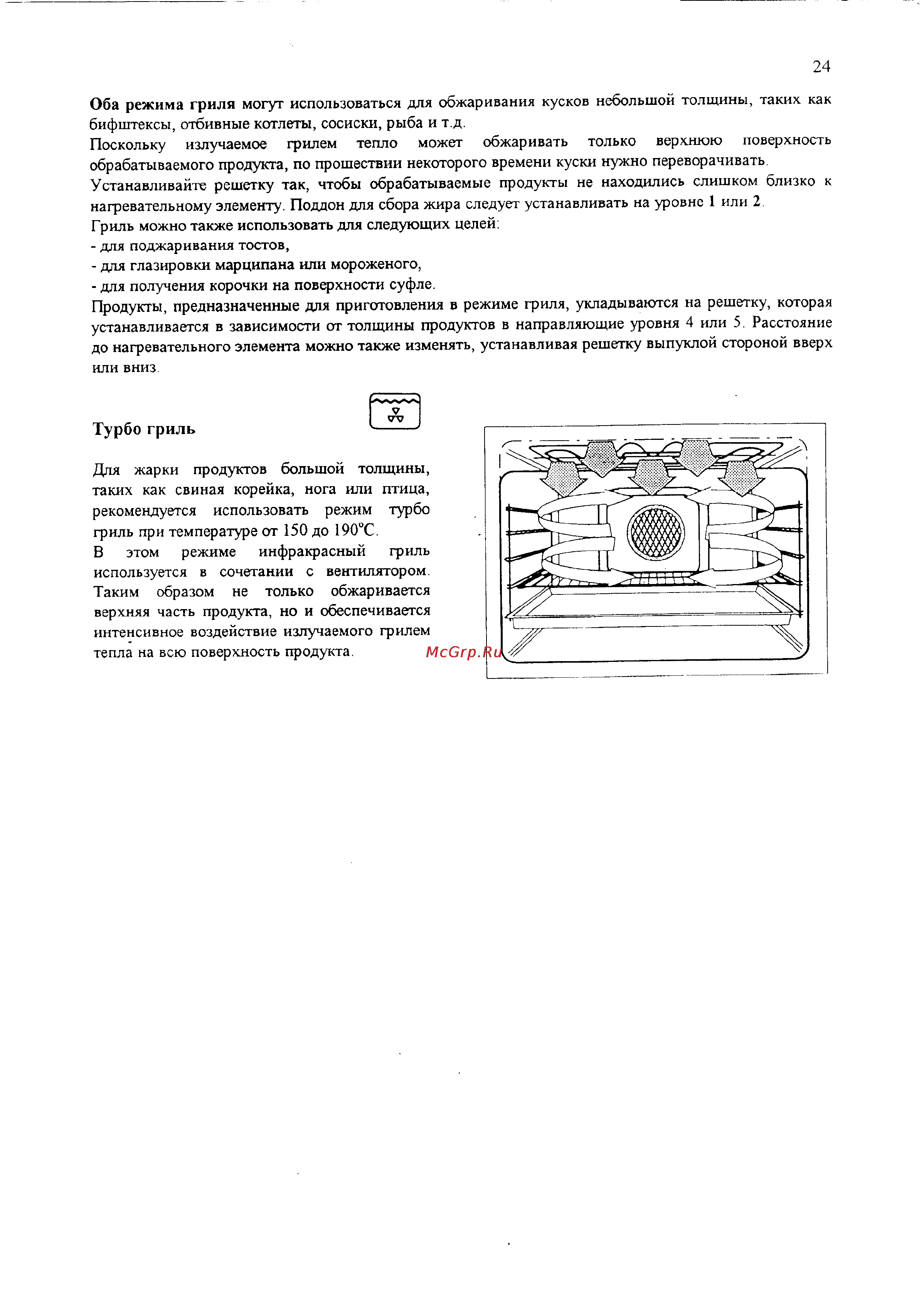 Electrolux EON 948 [24/35] Турбо гриль