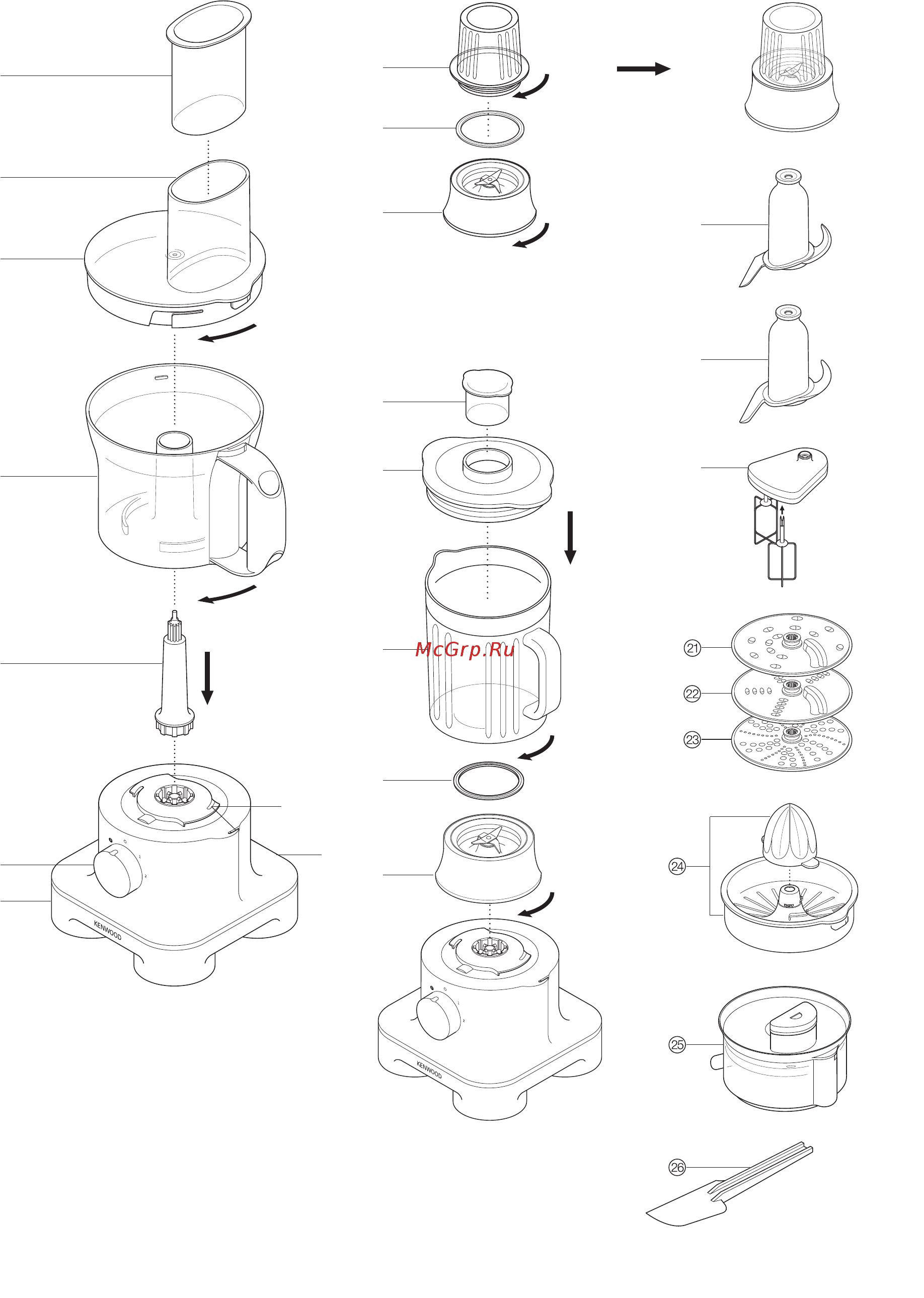 Kenwood FP 270 Инструкция по эксплуатации онлайн [2/8] 10623