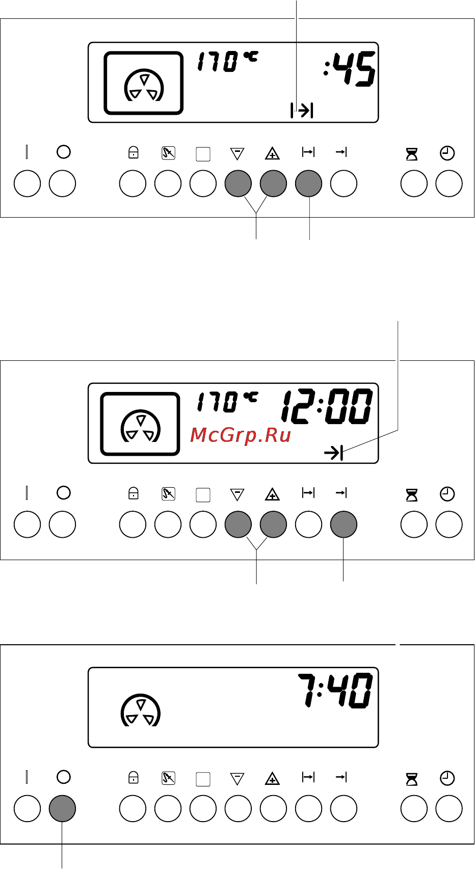 Electrolux EOB 998 [16/40] Задание продолжительности приготовления и времени выключения