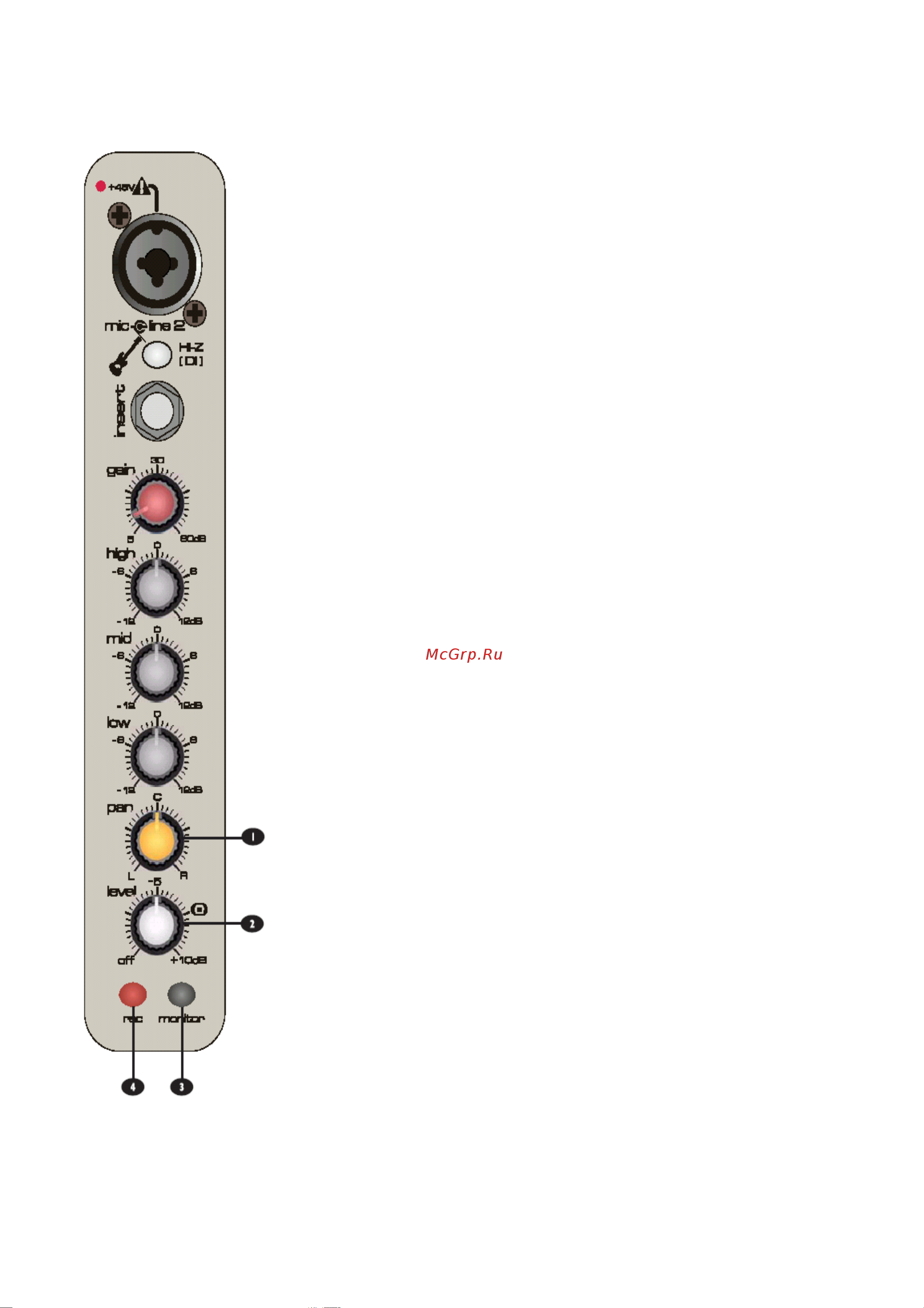 Soundcraft COMPACT 10 [24/44] Моно фонические входные каналы mono input channels продолжение