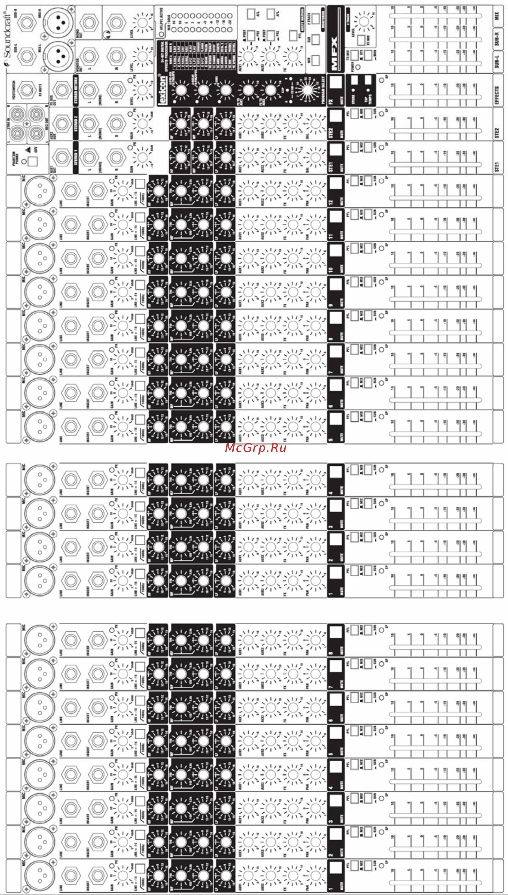 Soundcraft MFX12 Инструкция по эксплуатации онлайн [35/48] 10885