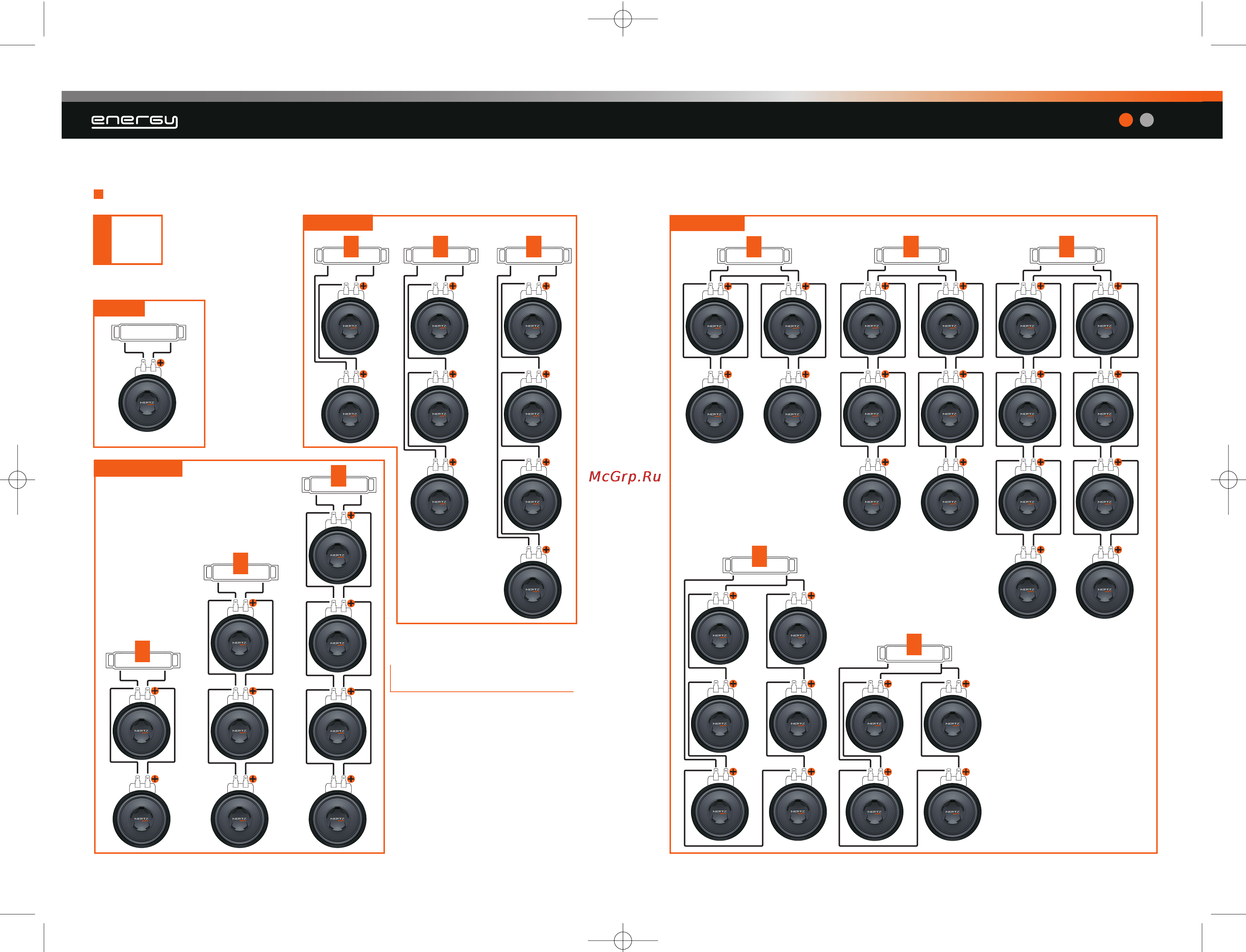 Hertz ES 250 D [8/14] Connessioni sub singola bobina single voice coil configurations