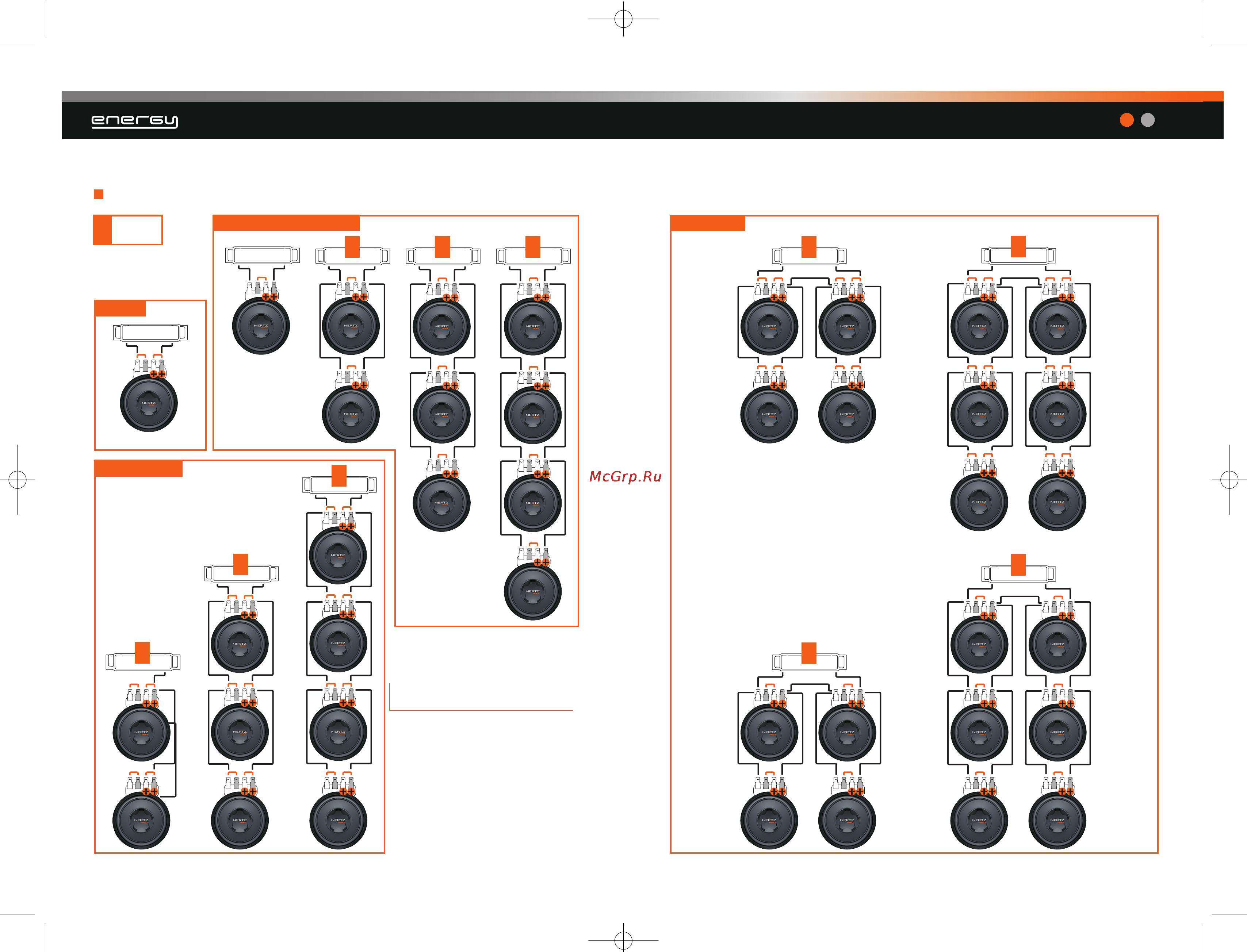 Hertz ES 250 D [9/14] Connessioni sub doppia bobina dual voice coil configurations