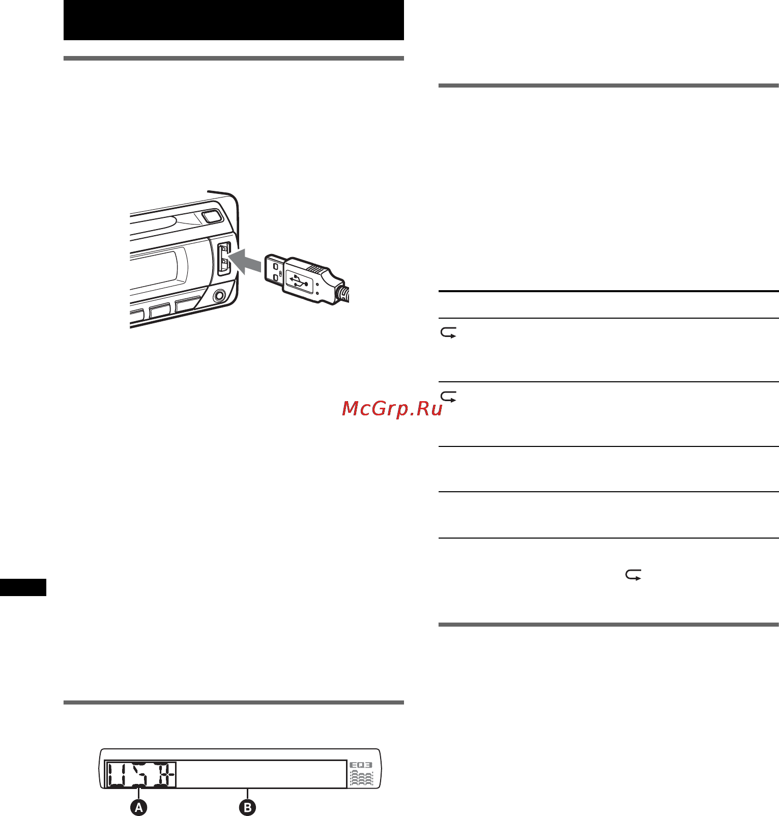 Sony CDX-GT31U [36/48] Пристрої usb