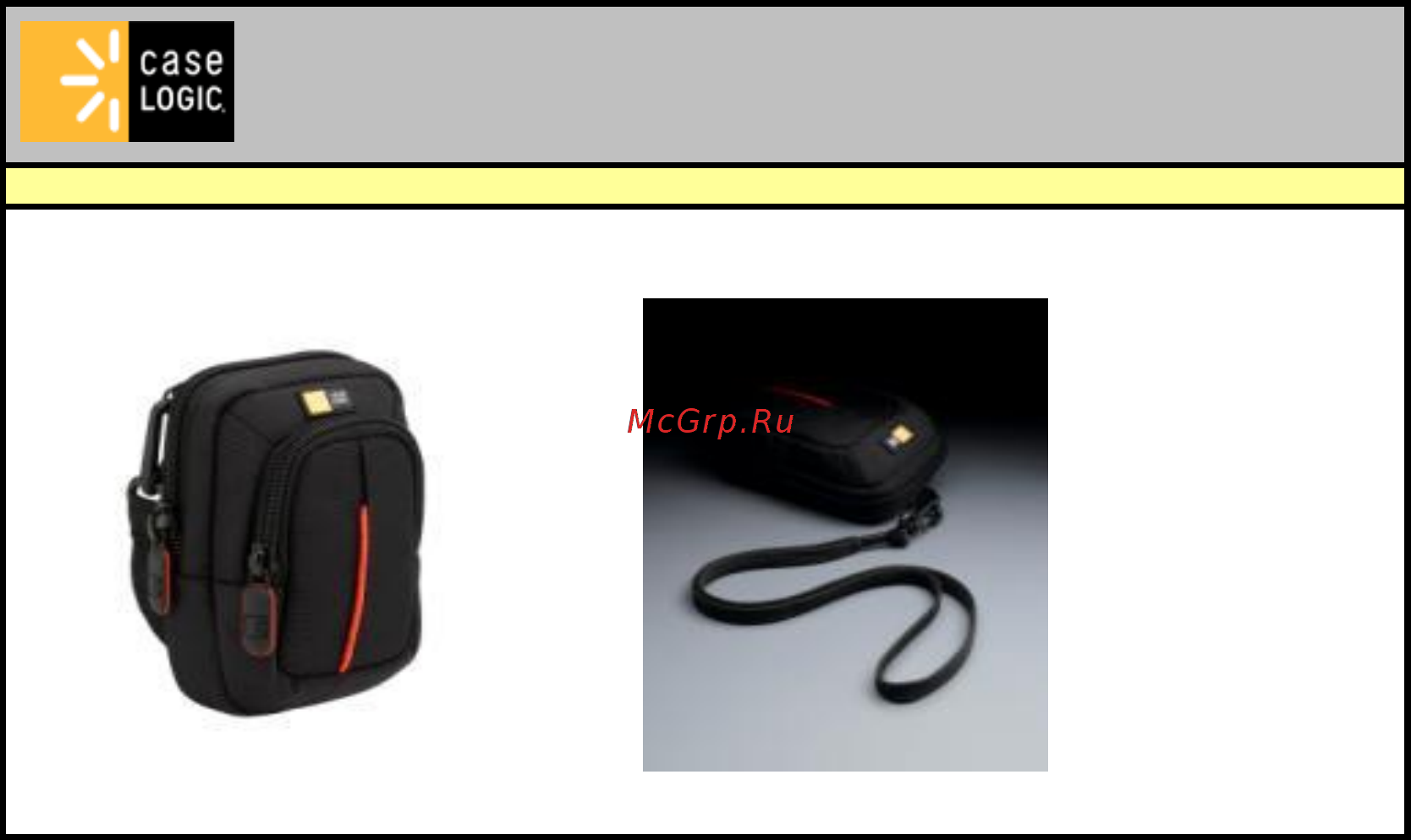 Case Logic DCB302K Black Инструкция по эксплуатации онлайн [2/2] 11022