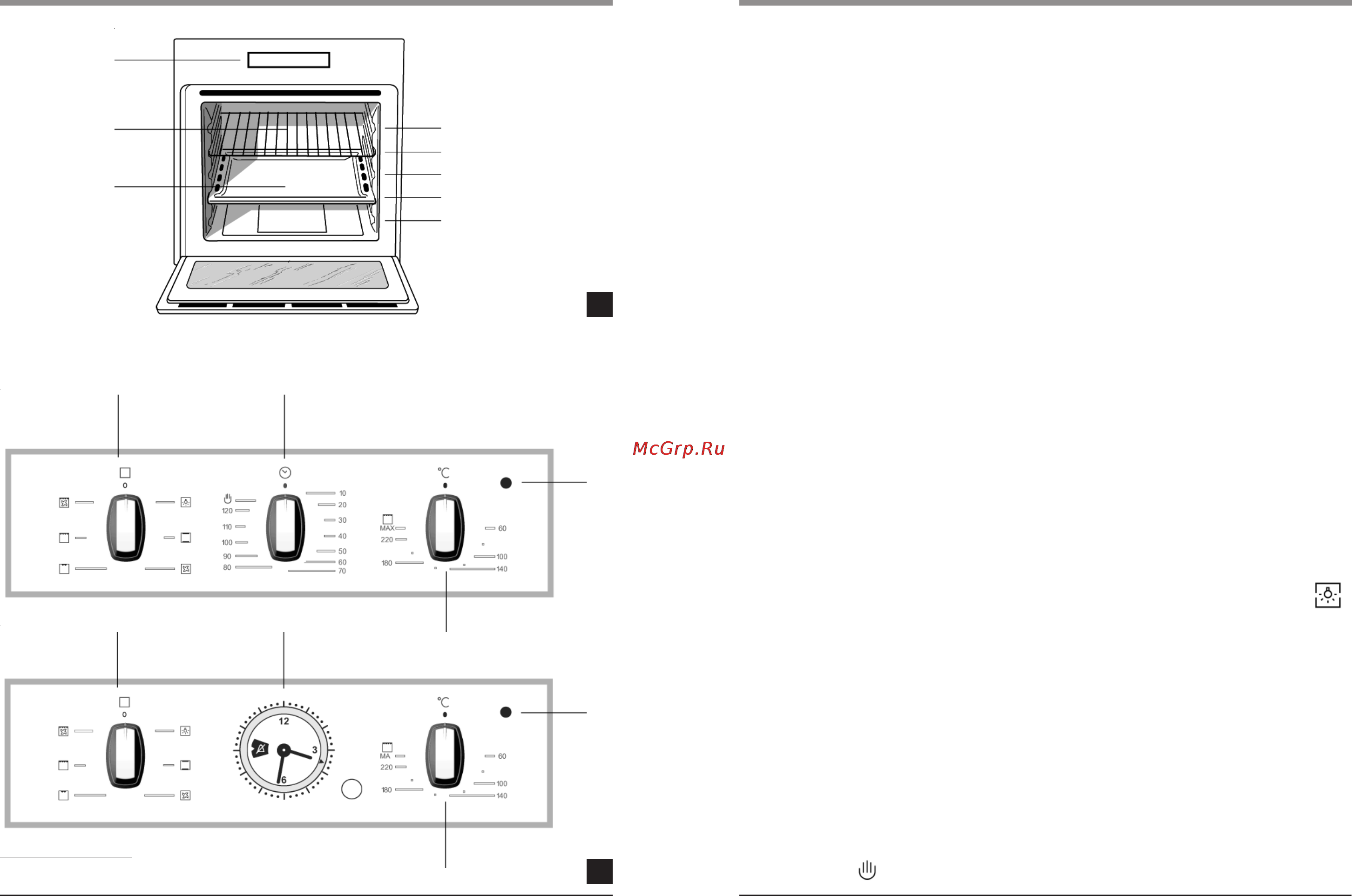 Ariston FC 52.2 [4/12] Освещение духовки