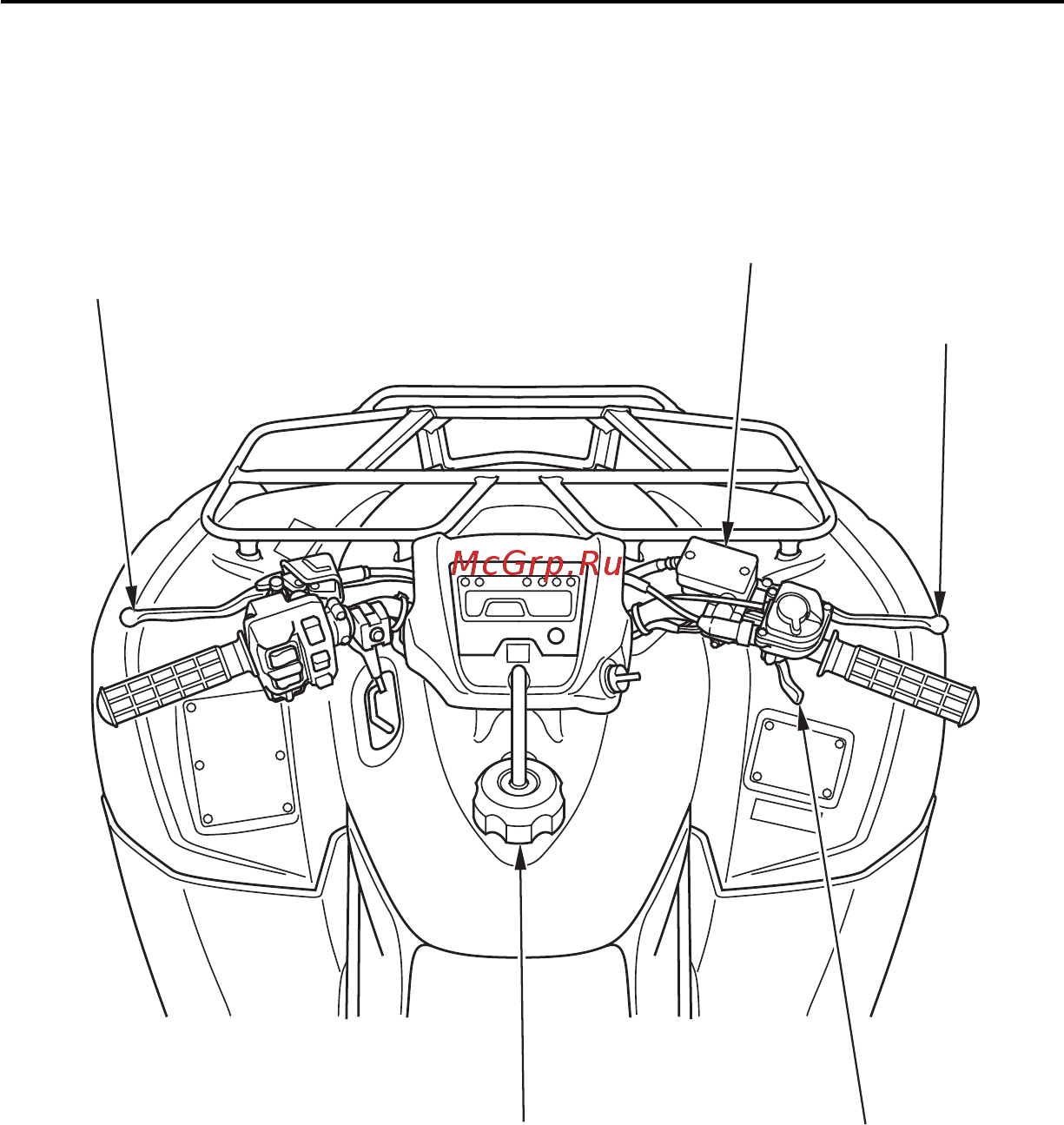 Honda TRX 420 FPM [107/234] Техническое обслуживание расположение частей и механизмов