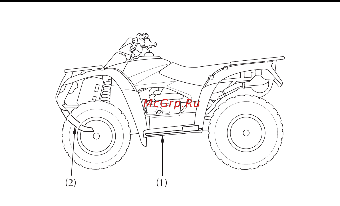 Honda TRX680FA (2005-2011) [168/235] Защита двигателя и днища