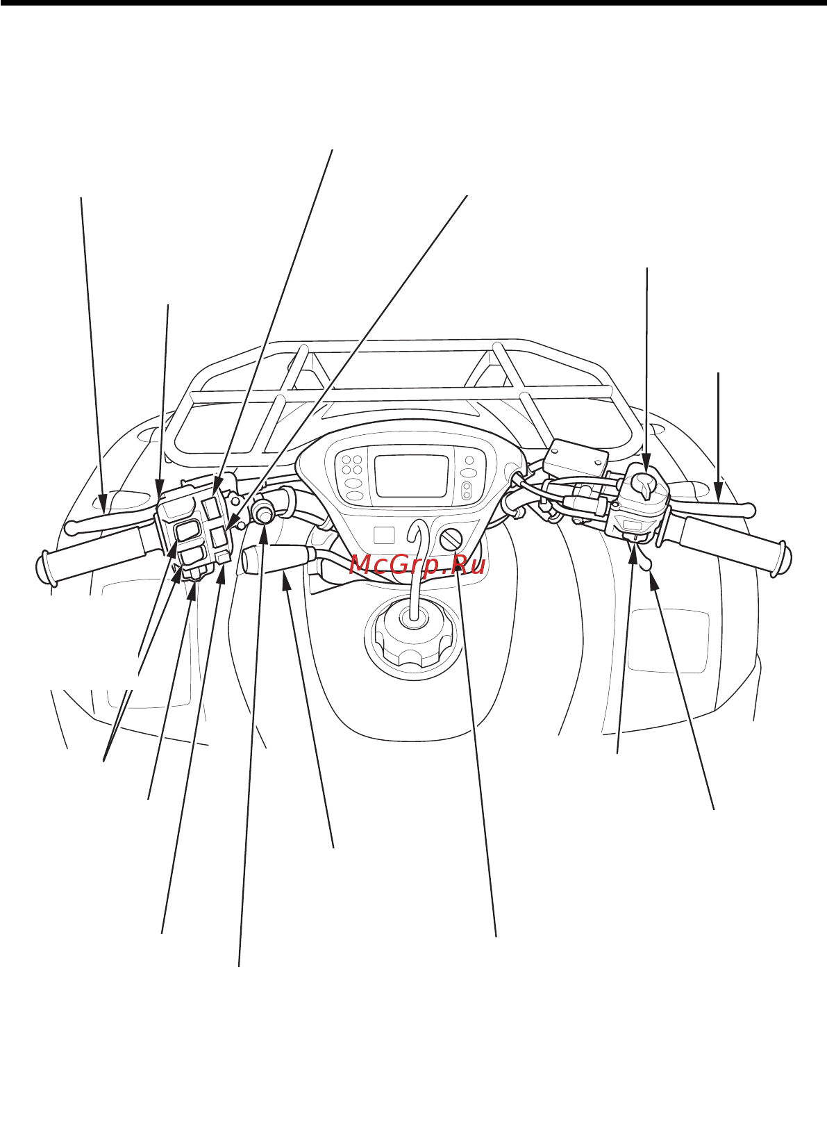 Honda TRX680FA (2005-2011) [20/235] Расположение частей и механизмов