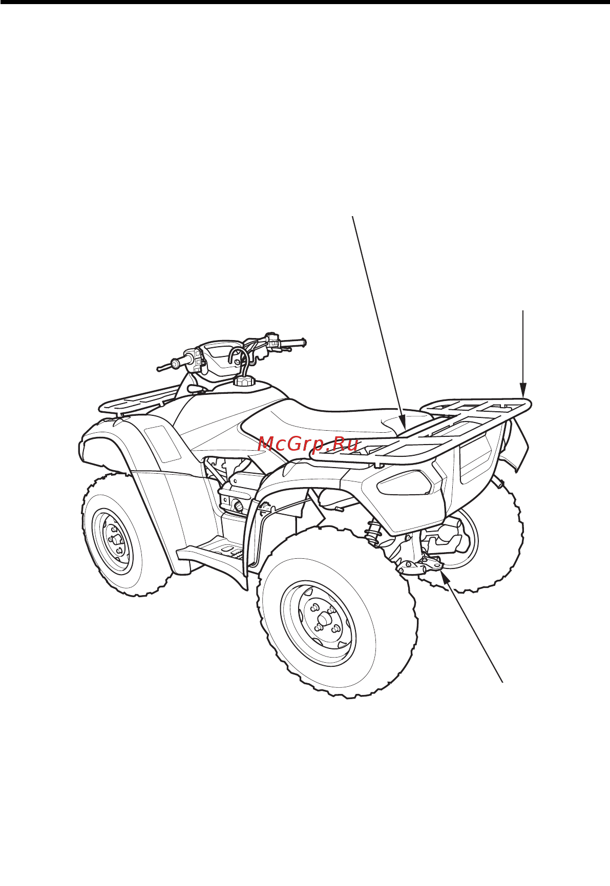 Honda TRX 680 FA [22/235] Расположение частей и механизмов