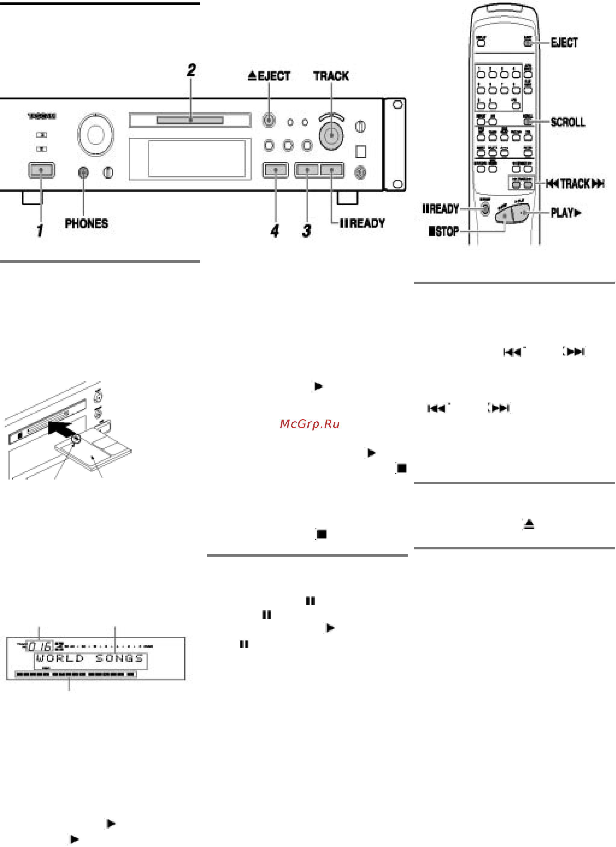 Tascam MD-350 [10/23] Âîñïðîèçâåäåíèå