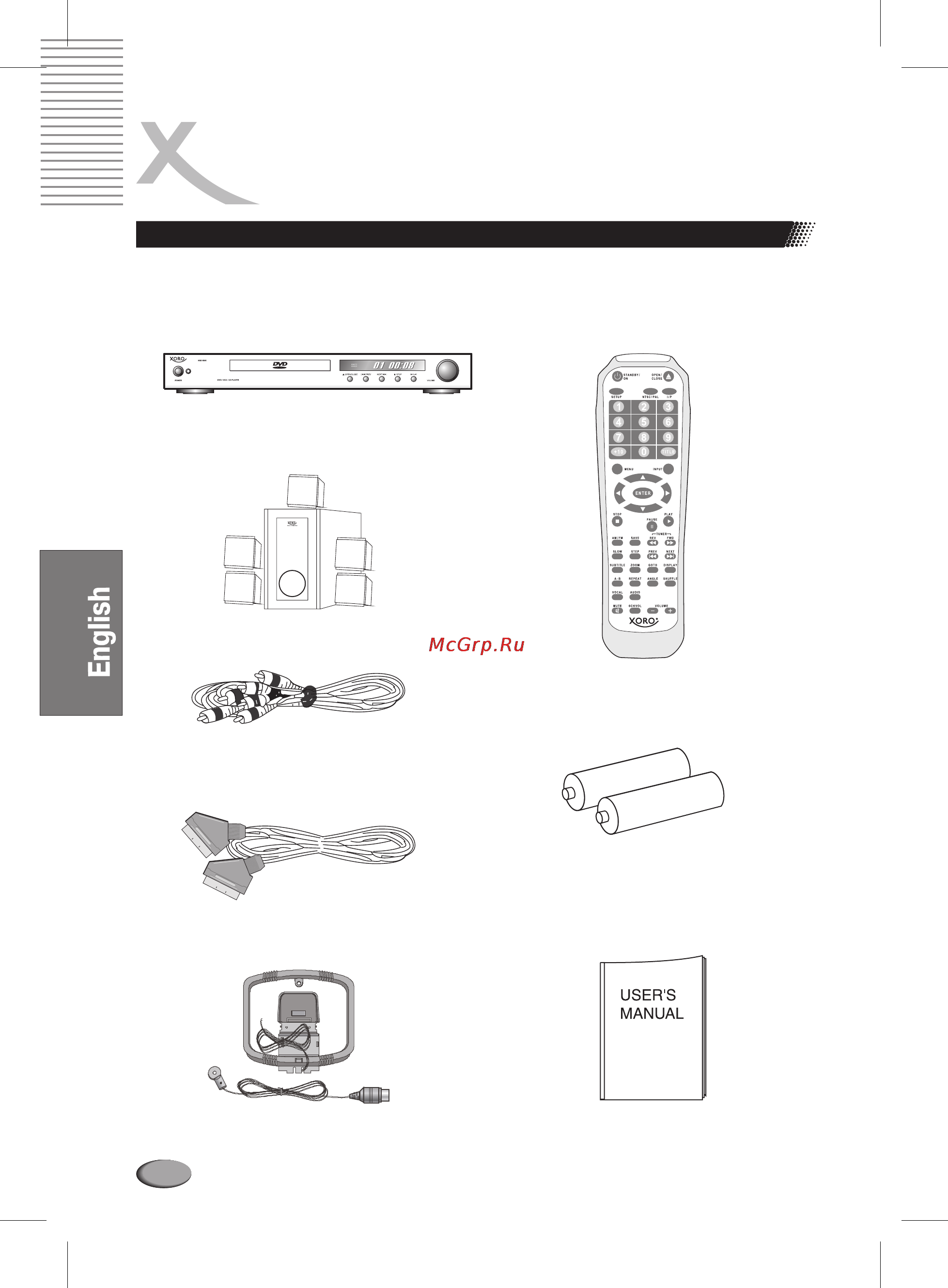 Xoro HSD 6000 [118/168] Accessories