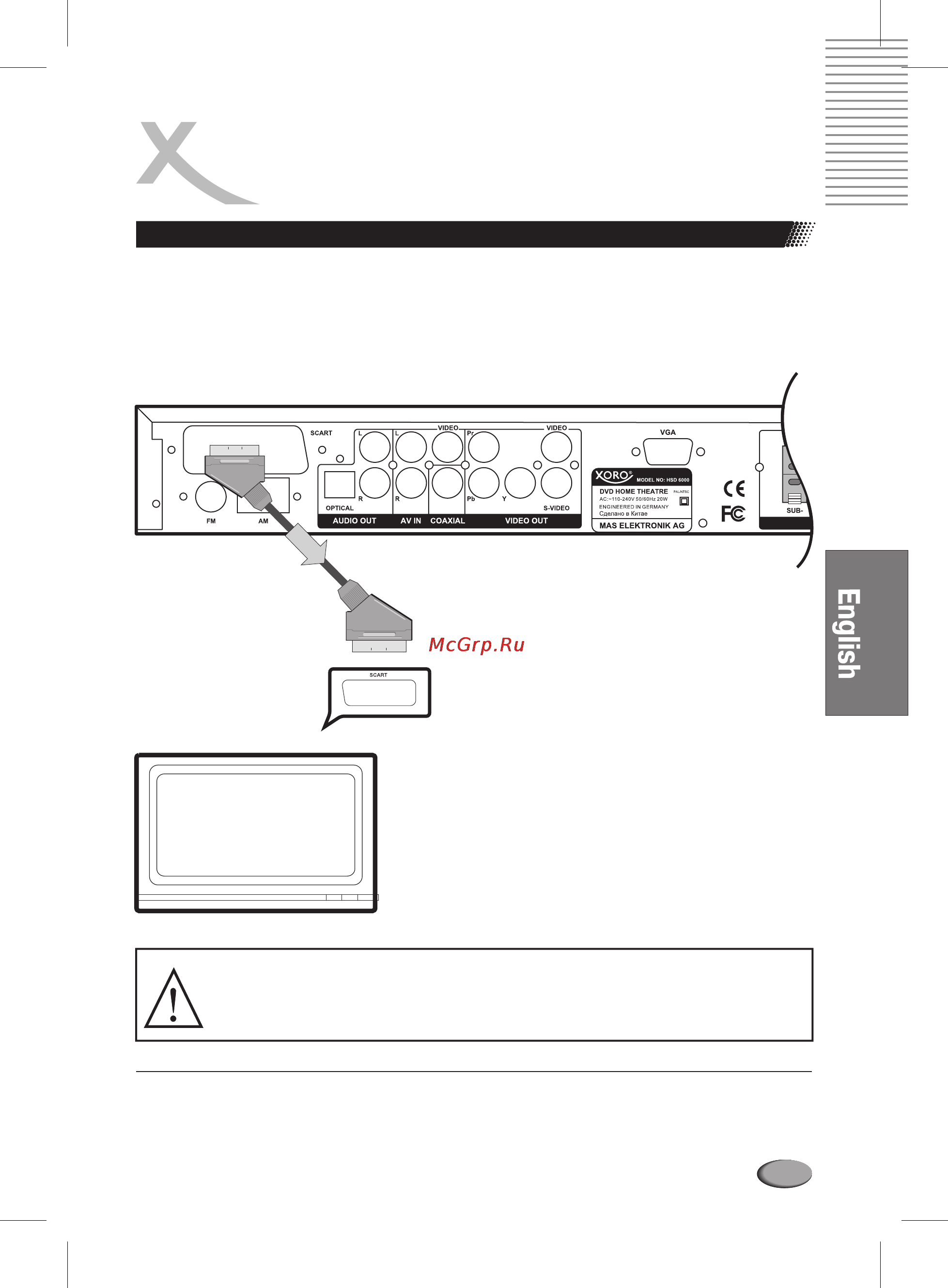 Xoro HSD 6000 [123/168] Connections