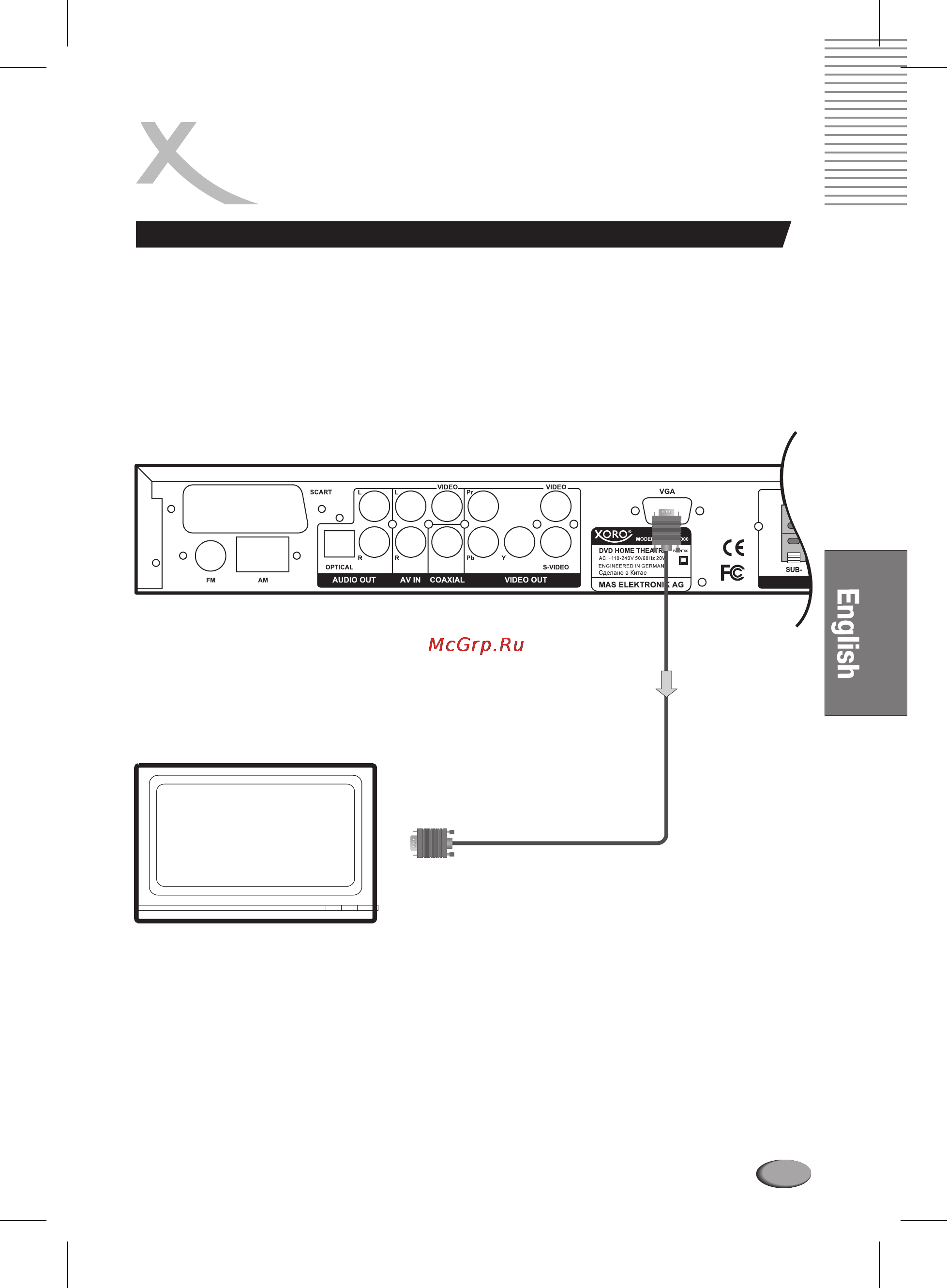 Xoro HSD 6000 [125/168] Connections
