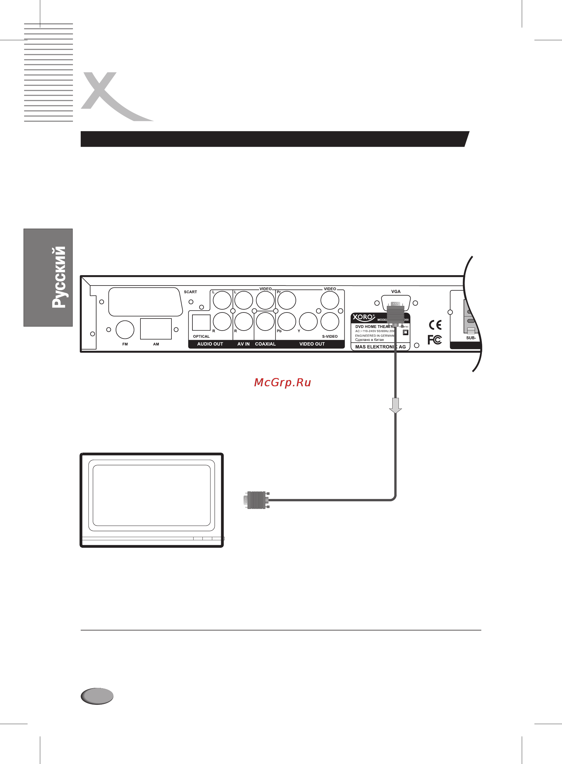 Xoro HSD 6000 [70/168] Разъемы и подключения