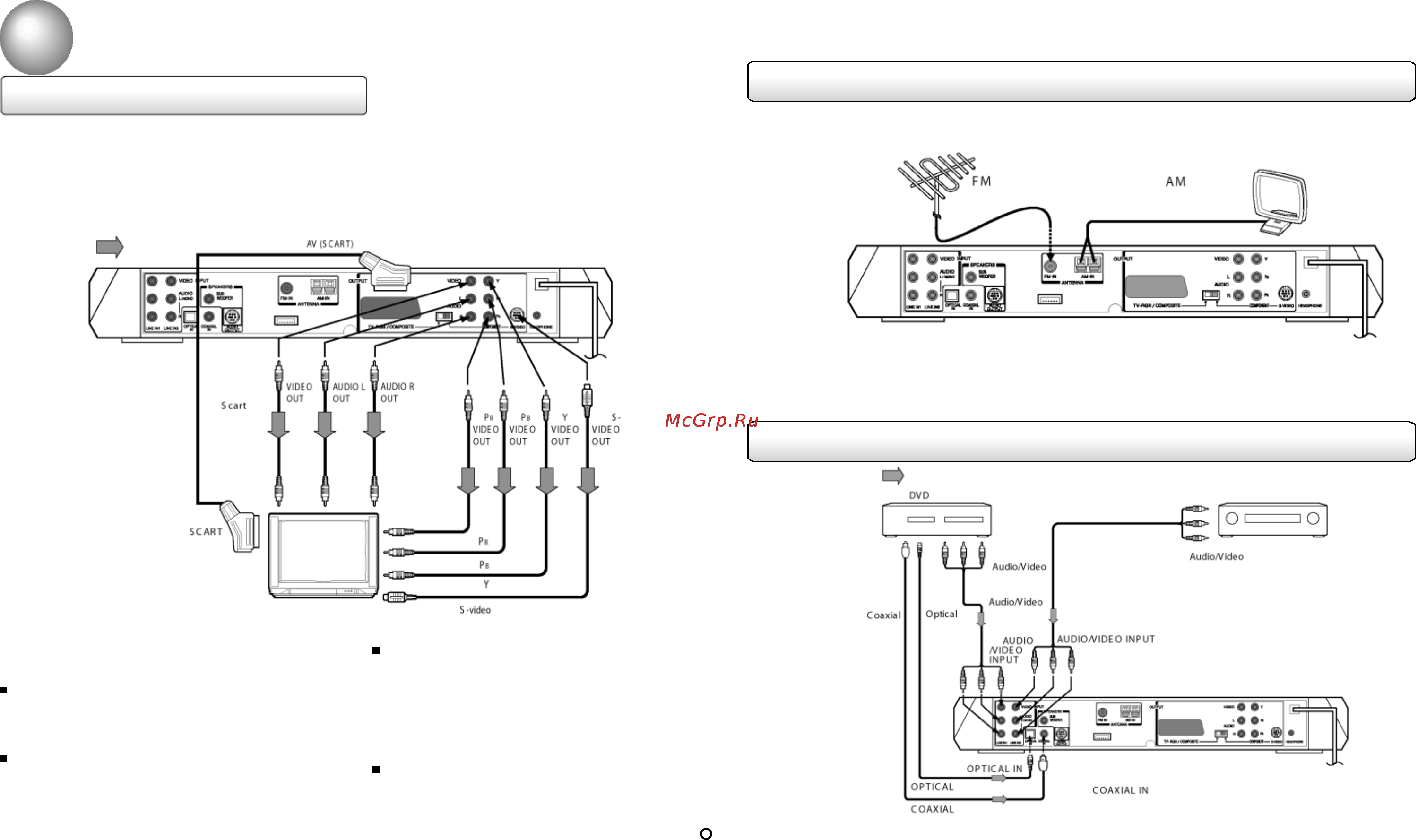 Toshiba SD-63HK [7/20] Соединения
