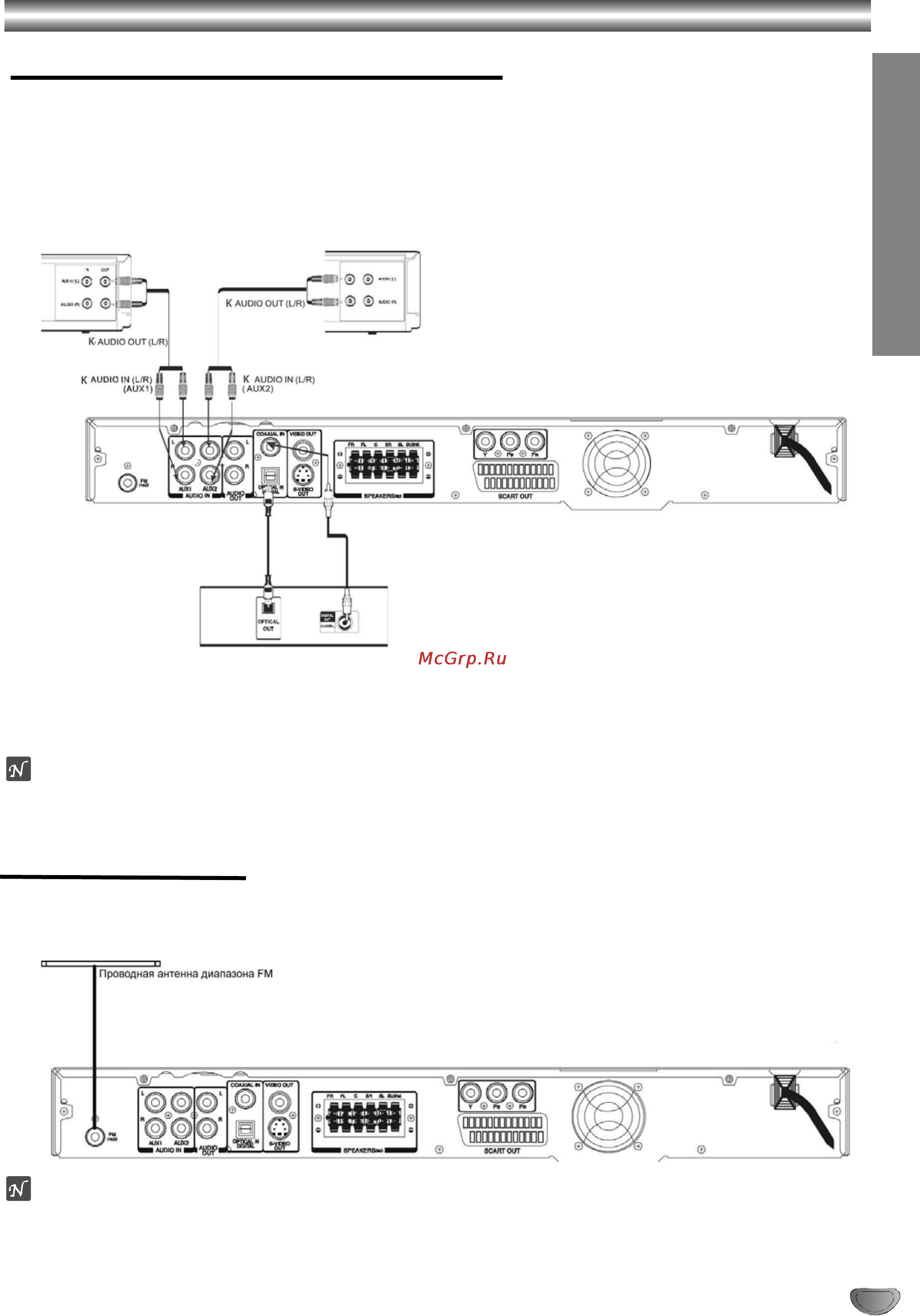 Toshiba SD-47HKSR [11/29] Подключения продолжение
