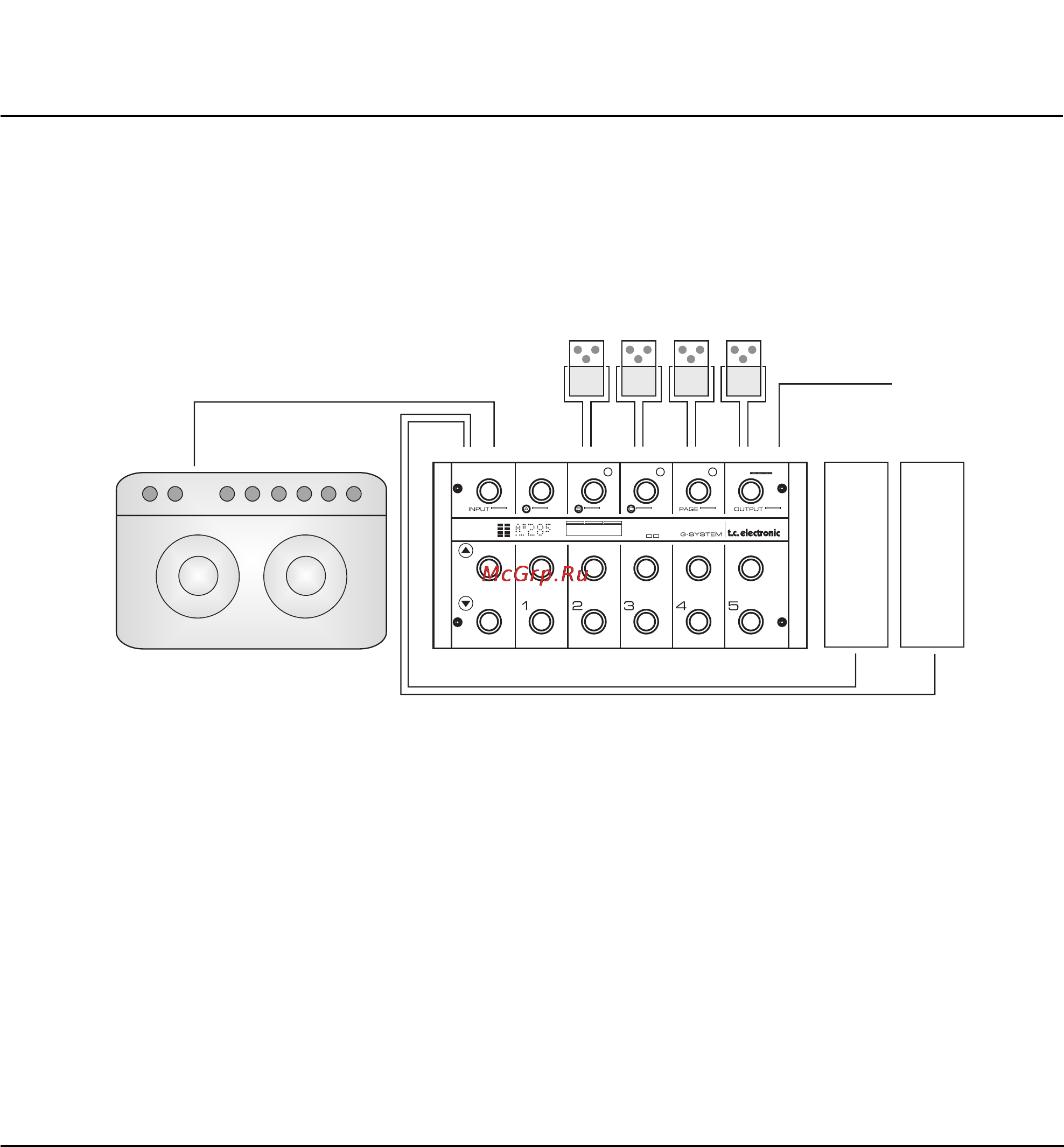 Tc Electronic G-SYSTEM [25/80] Typical setups