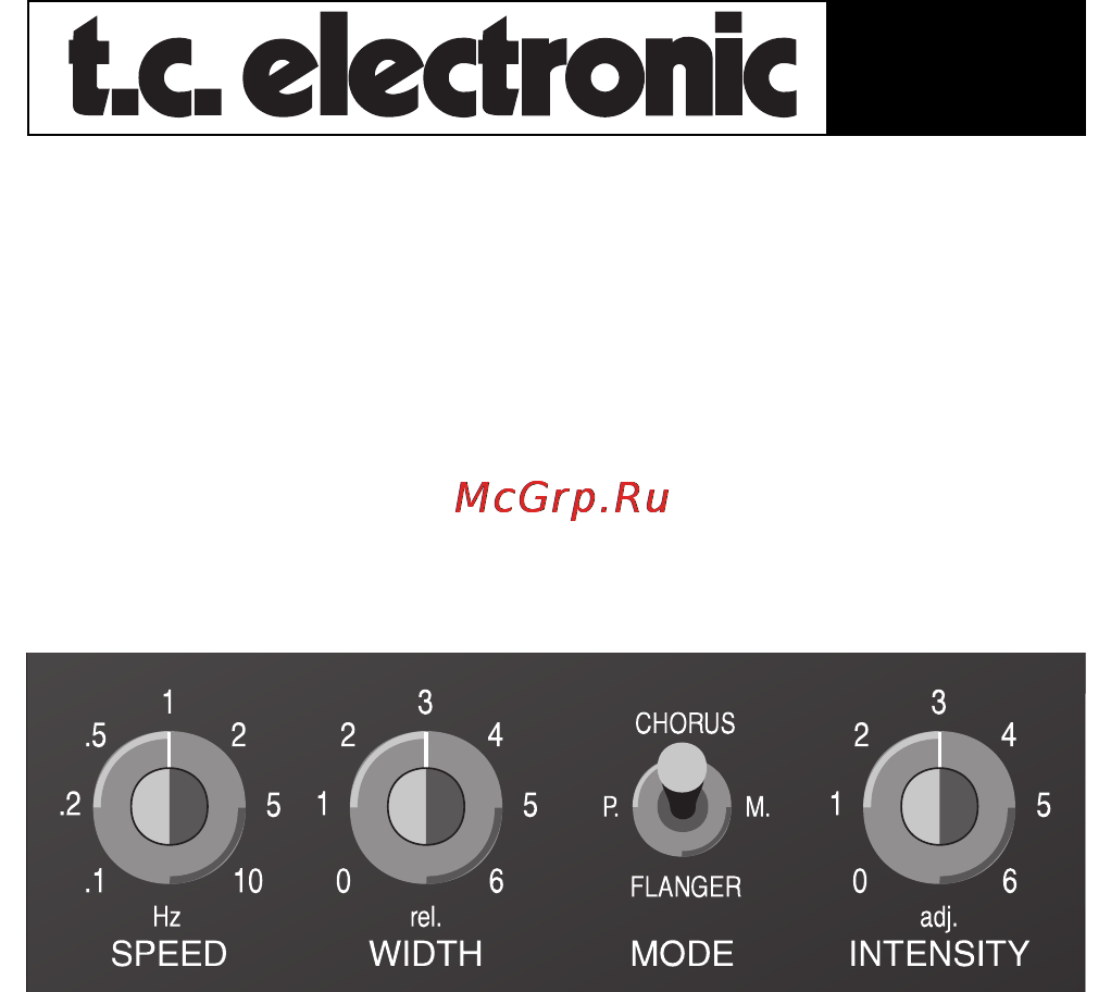 Tc Electronic SCF Инструкция по эксплуатации онлайн