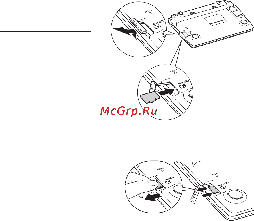 Casio EW-R3000C [114/155] Установка и извлечение карты памяти microsd