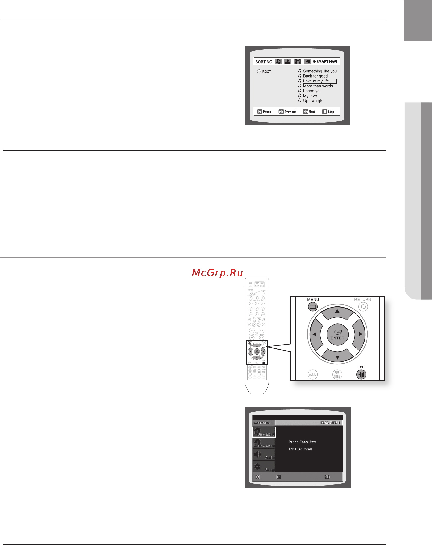 Samsung HT-TZ312 [45/75] Использование меню диска
