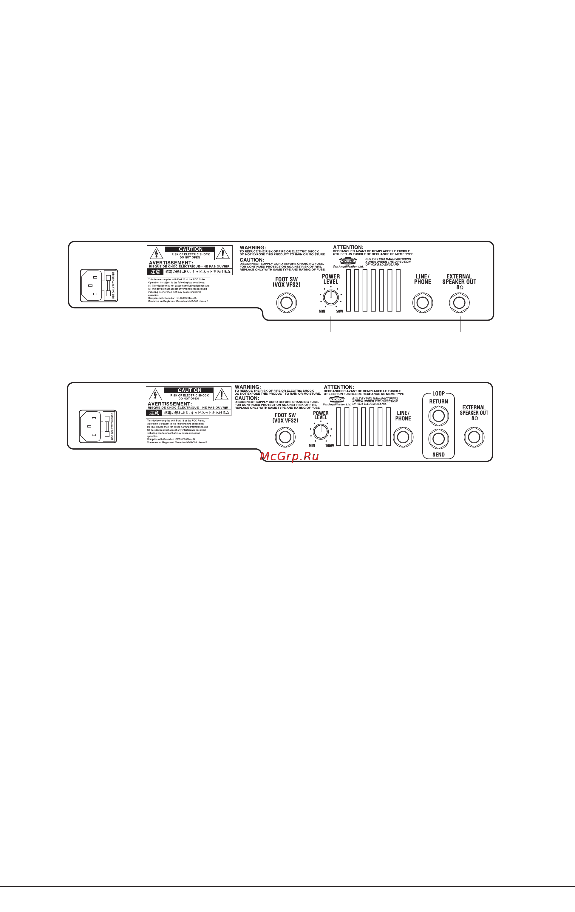 Vox AD50VT-XL [10/25] Ad100vt