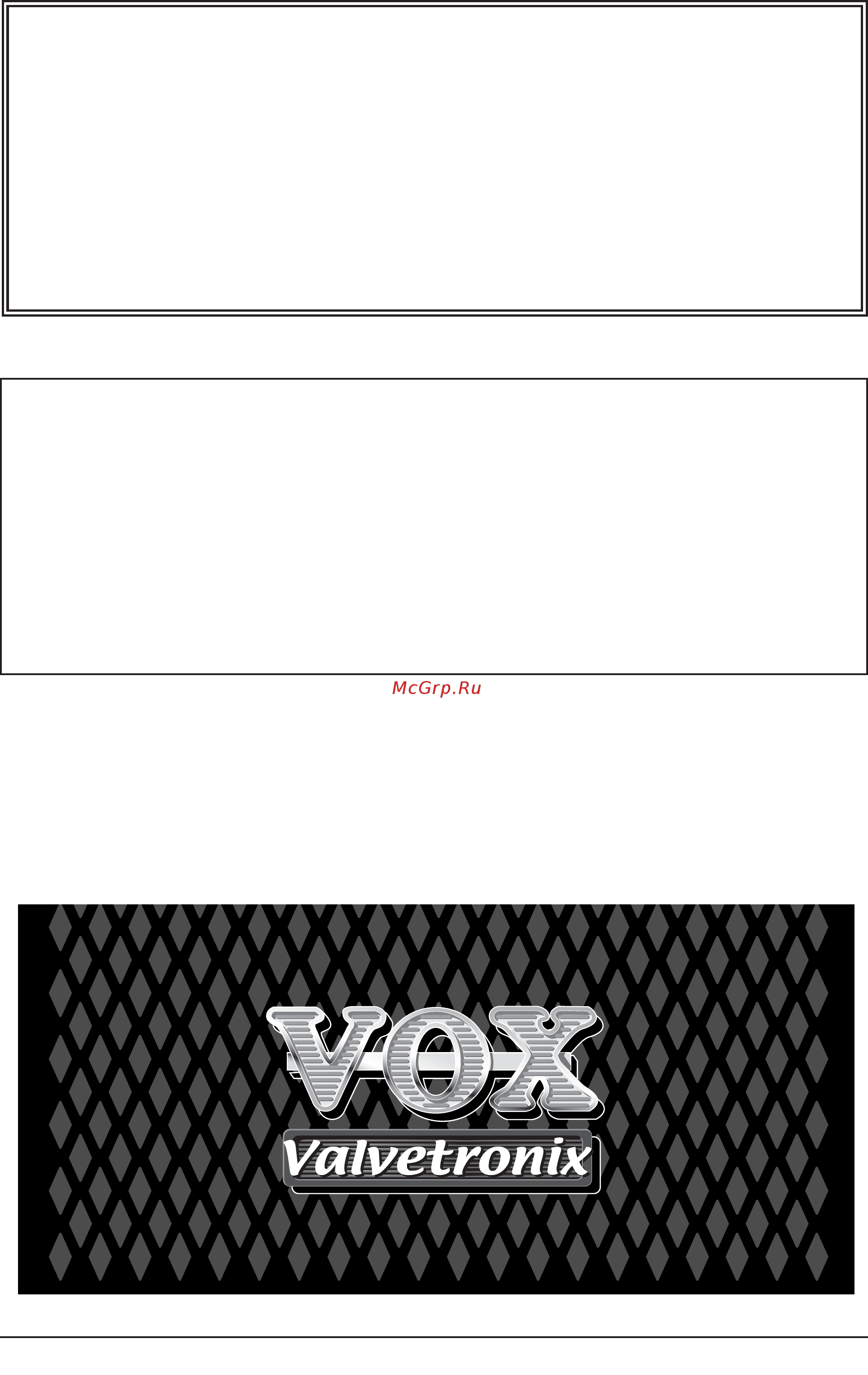 Vox AD30VT-XL Инструкция по эксплуатации онлайн