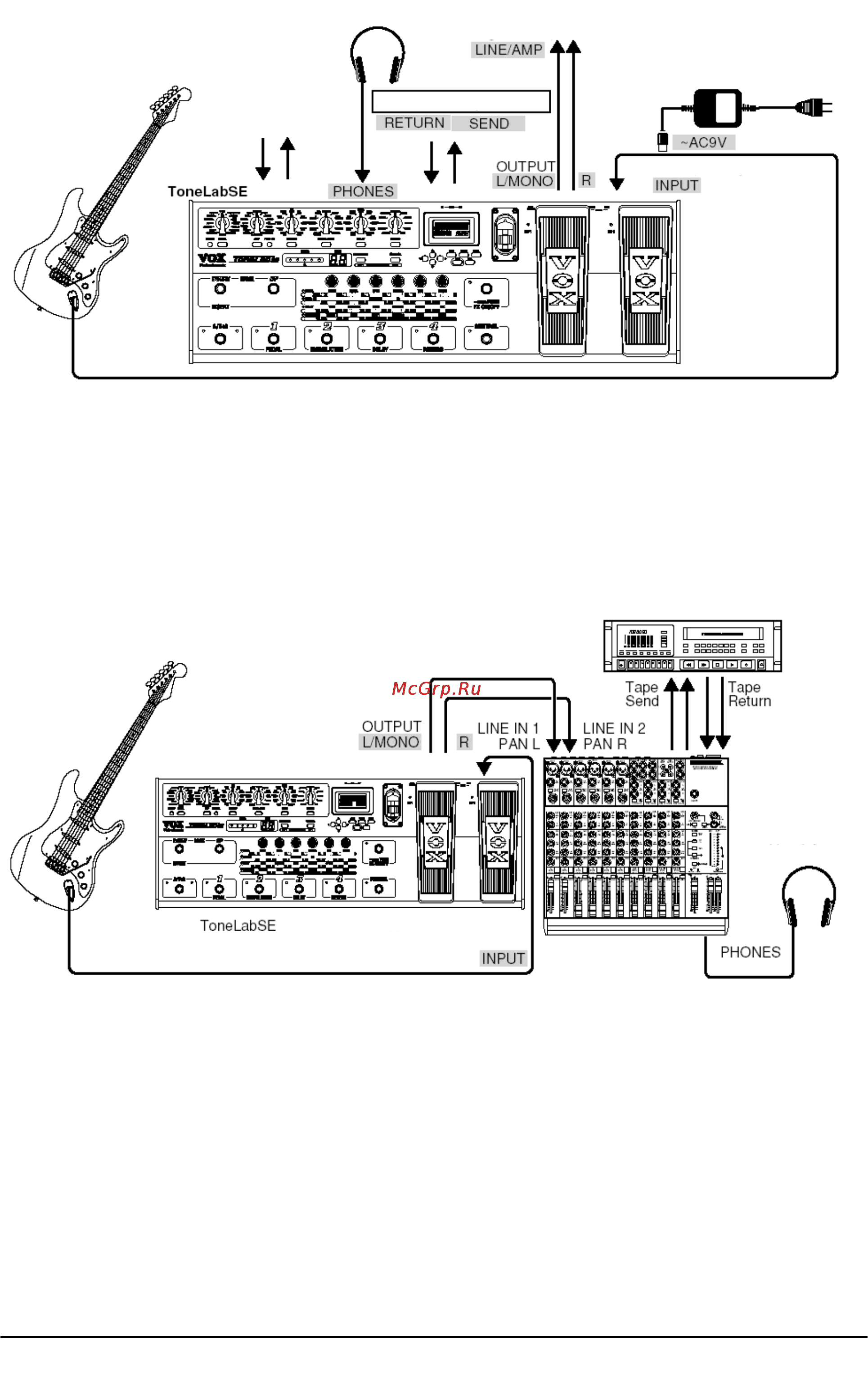 Vox TONELAB SE [13/50] Vox tonelabse руководство пользователя 13