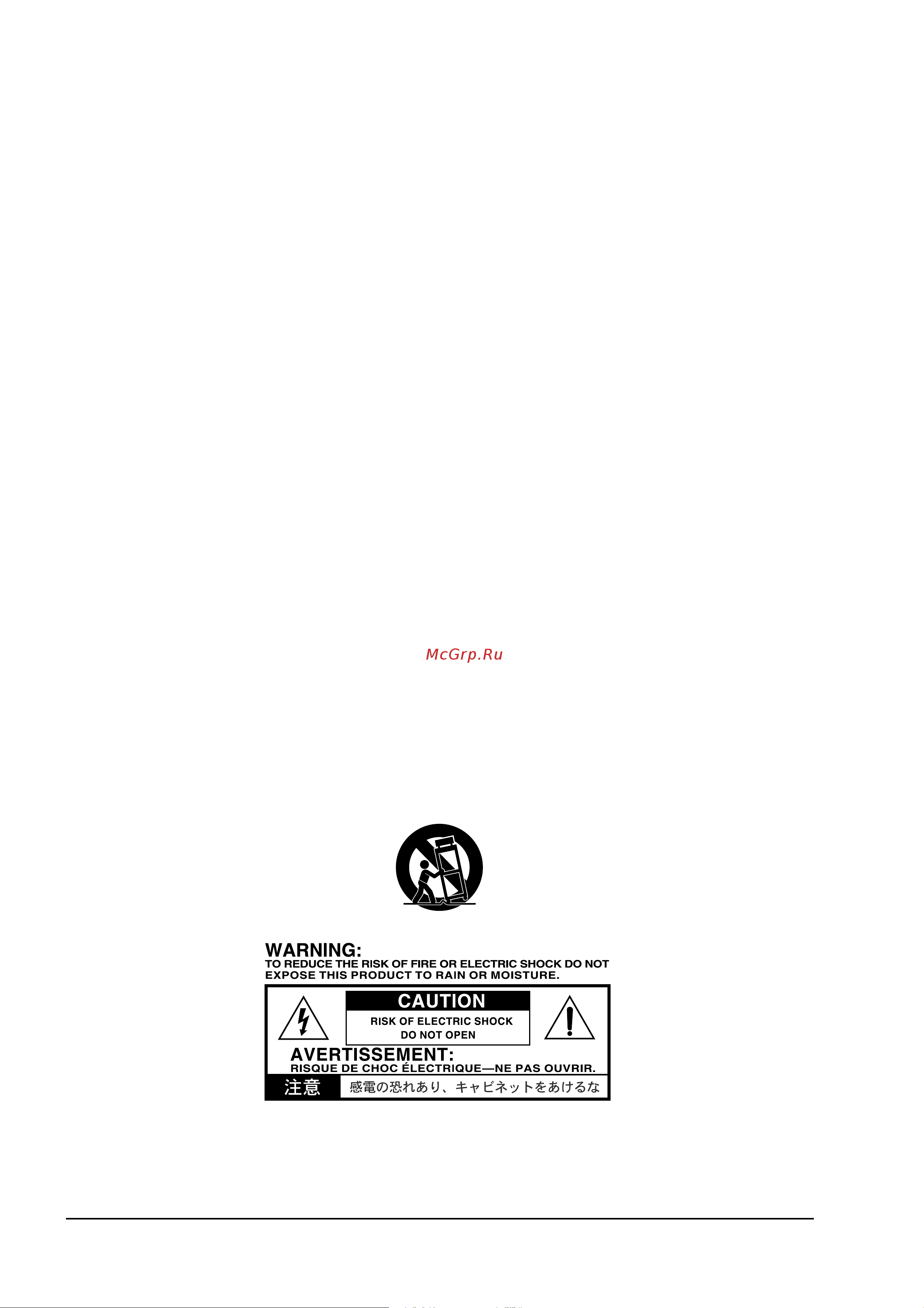 Vox AC30CCH [2/9] Меры предосторожности