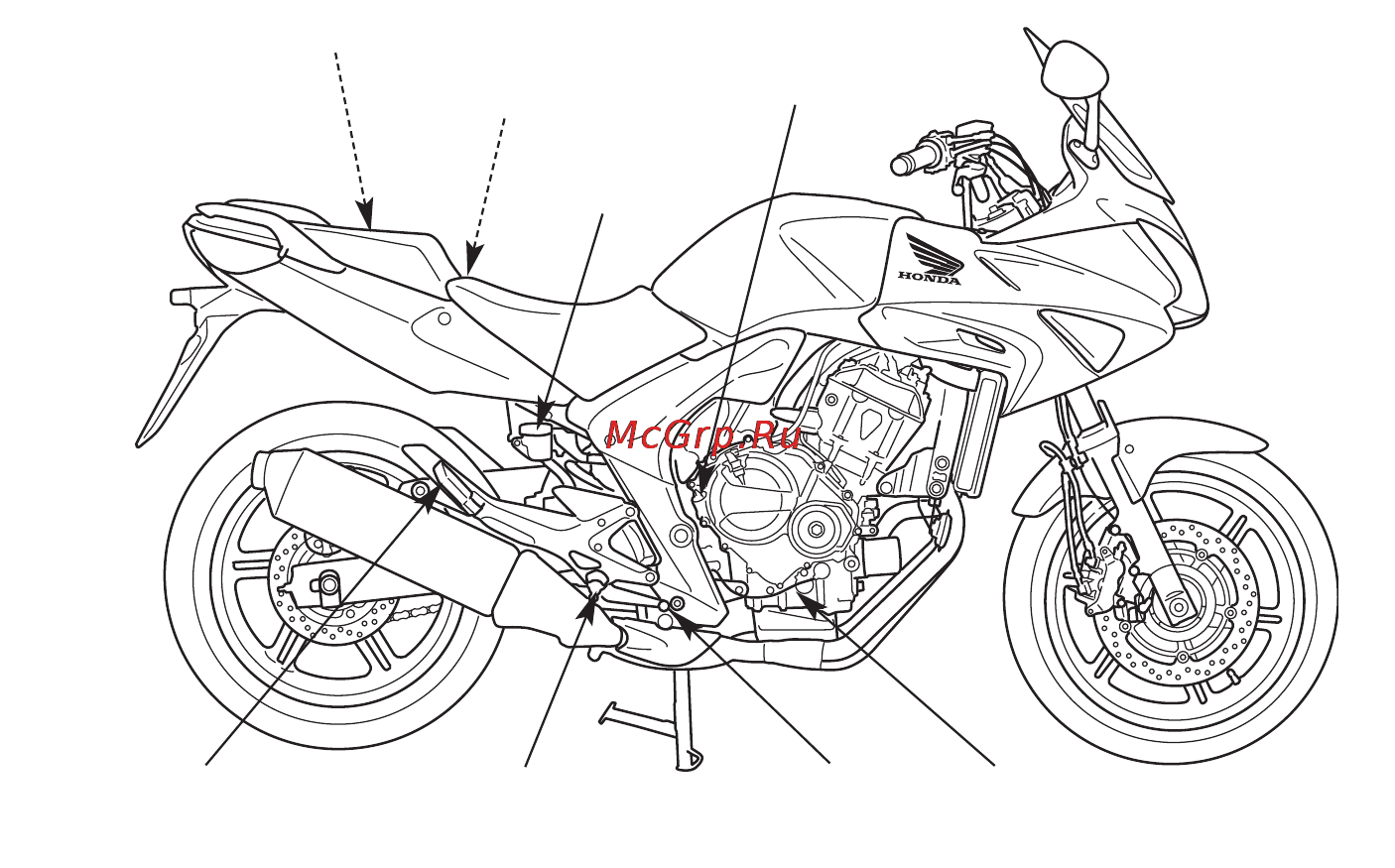 Honda CBF600NA (2010) Инструкция по эксплуатации онлайн [18/160] 11414