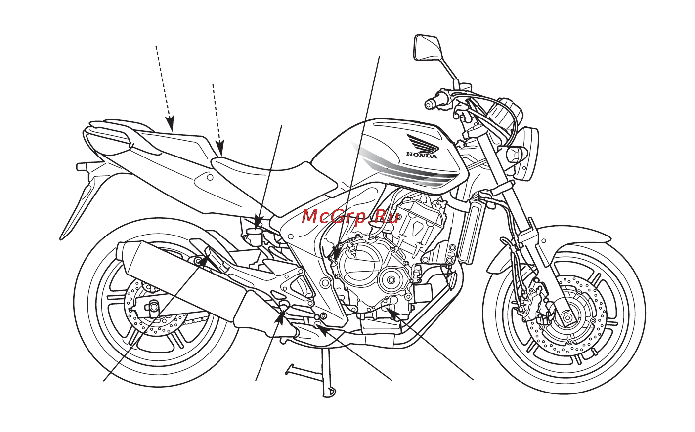 Honda CBF600NA (2010) Инструкция по эксплуатации онлайн [21/160] 11414