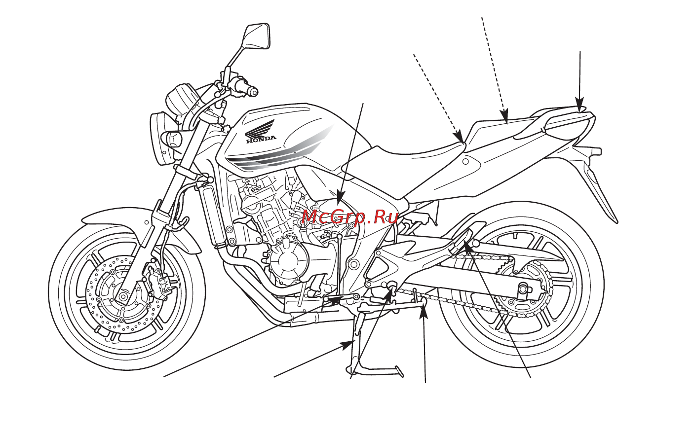 Honda CBF600NA (2010) Инструкция по эксплуатации онлайн [22/160] 11414