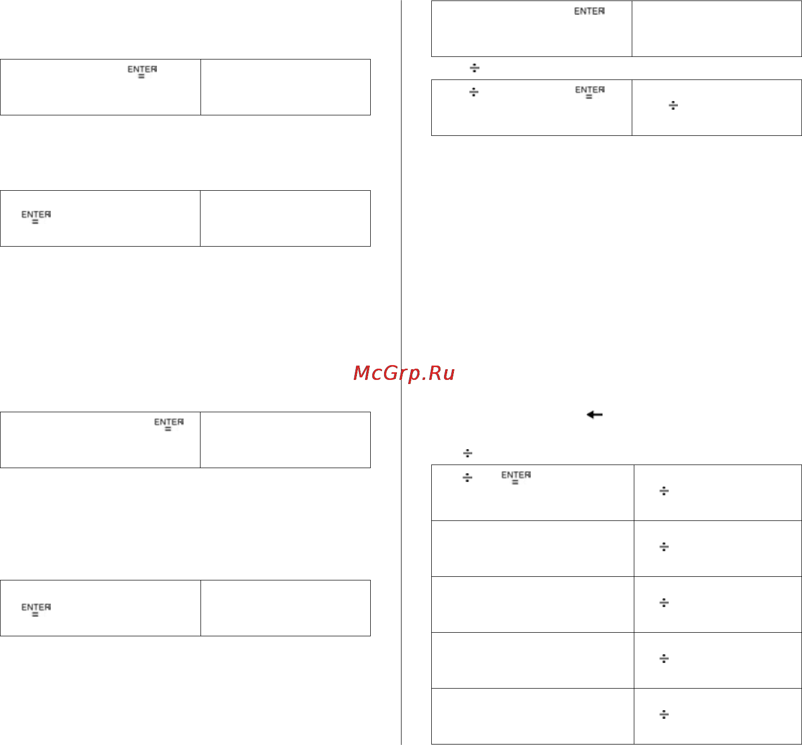 Citizen SR-282 [5/16] Display notations