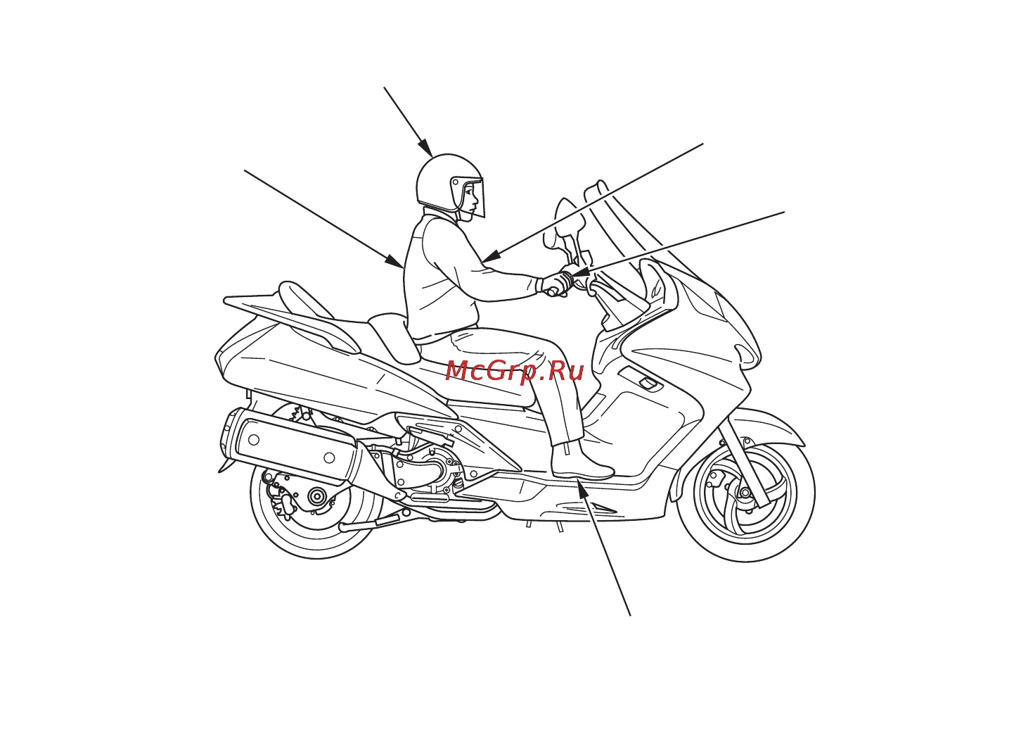 Honda Silver Wing ABS Инструкция по эксплуатации онлайн [13/146] 11494