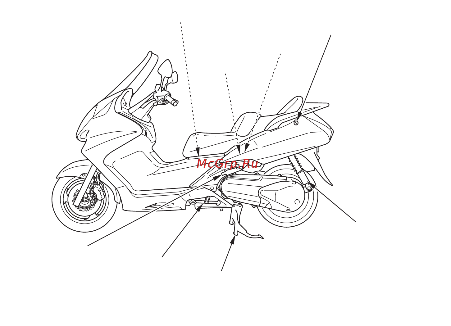 Honda Silver Wing ABS Инструкция по эксплуатации онлайн [21/146] 11494