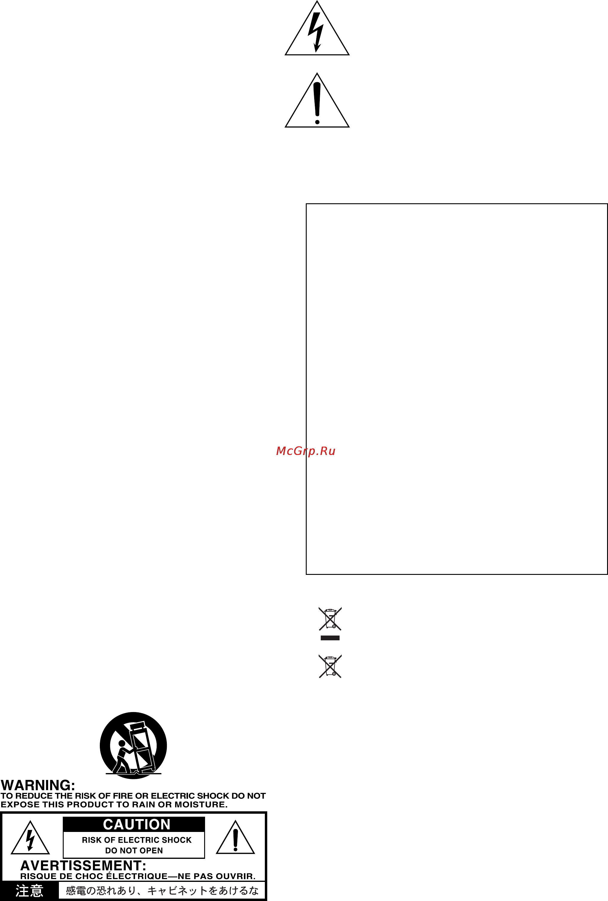 Vox AC4TV8 [2/5] Важные инструкции по безопасности