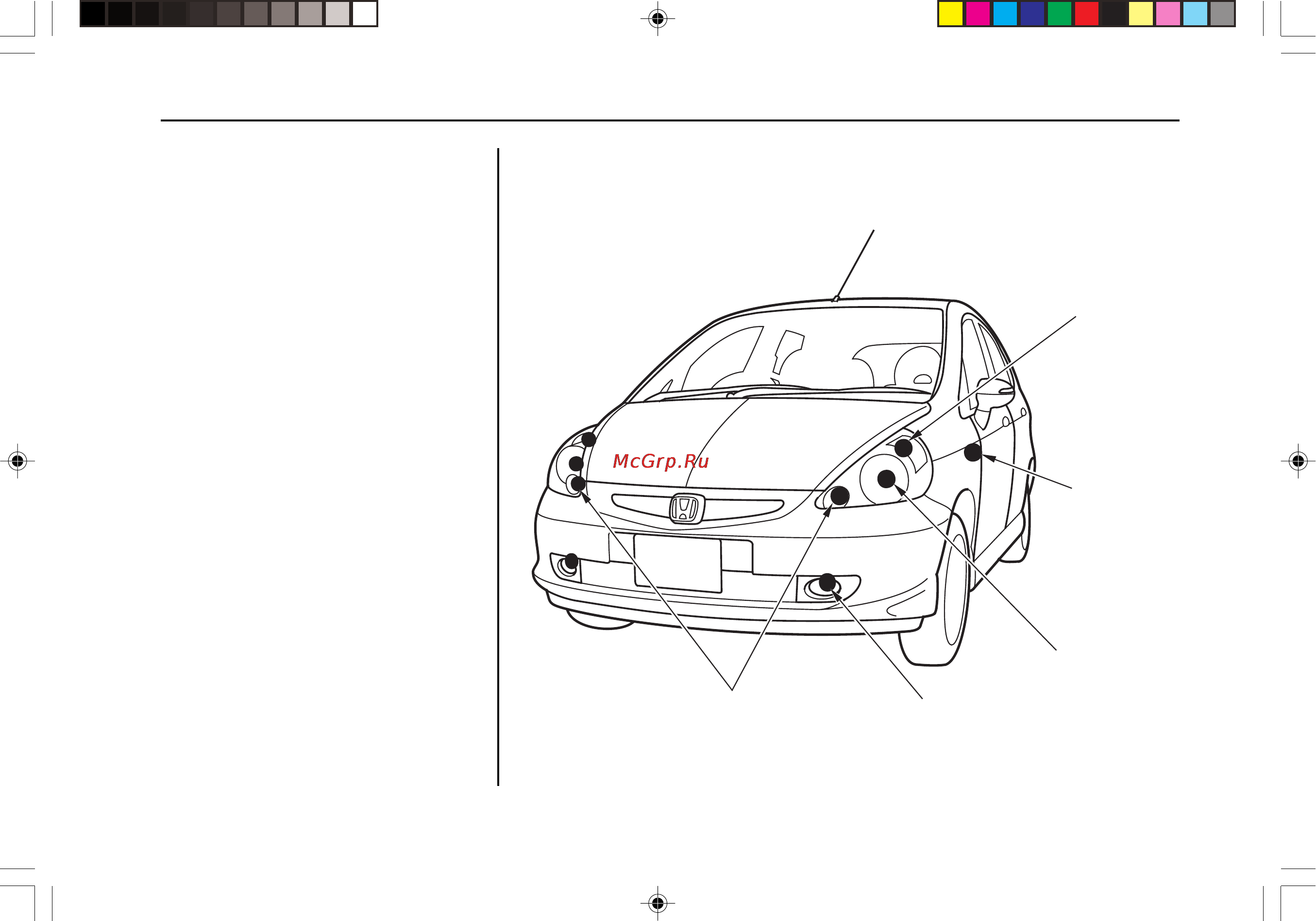 Honda Jazz (2006) [323/408] Приборы освещения и сигнализации